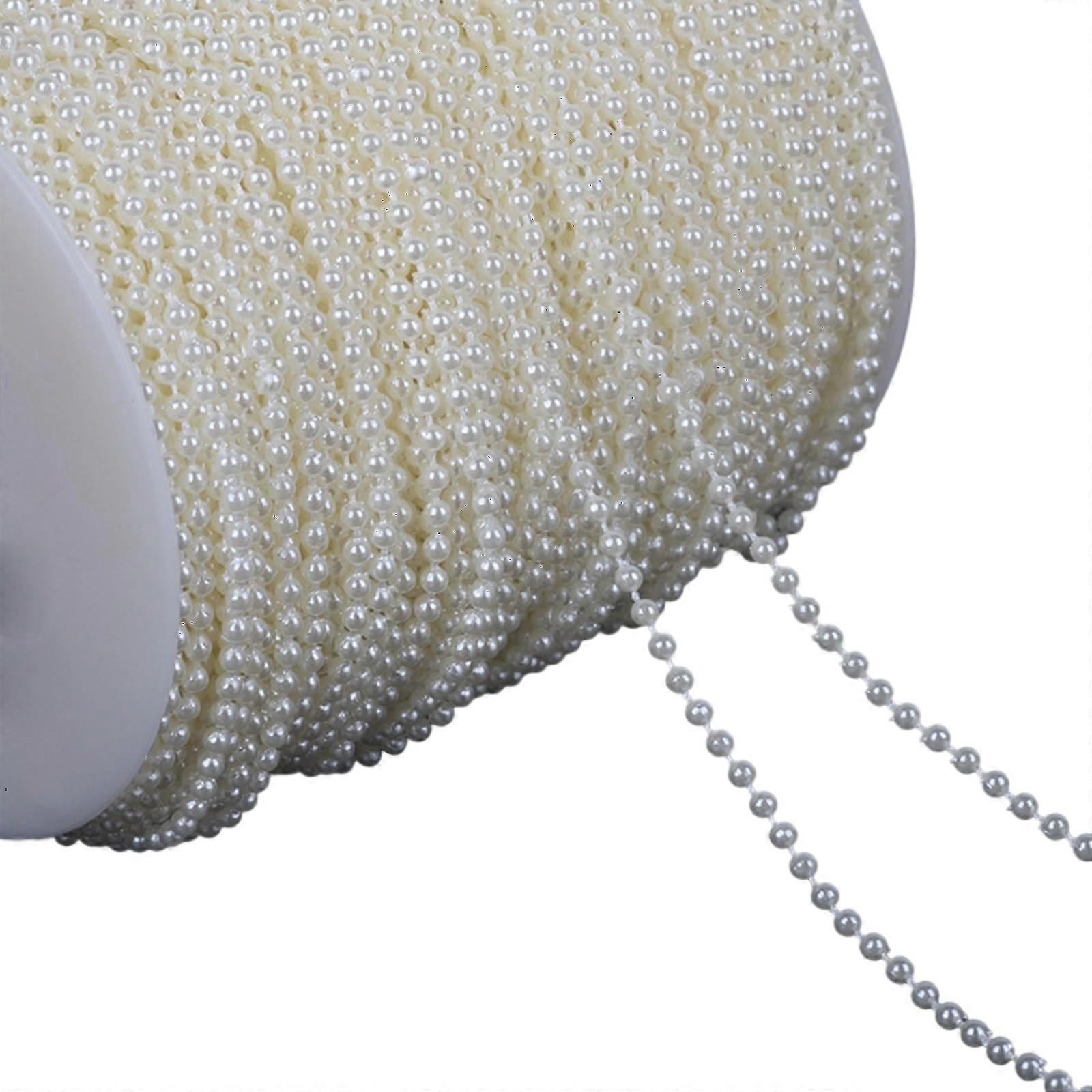 Kunstperlen Kette Zum Basteln Aus Kunststoff Kuenstliche Perlenkette Fuer Hochzeit Braut Dekoration DIY Schmuck