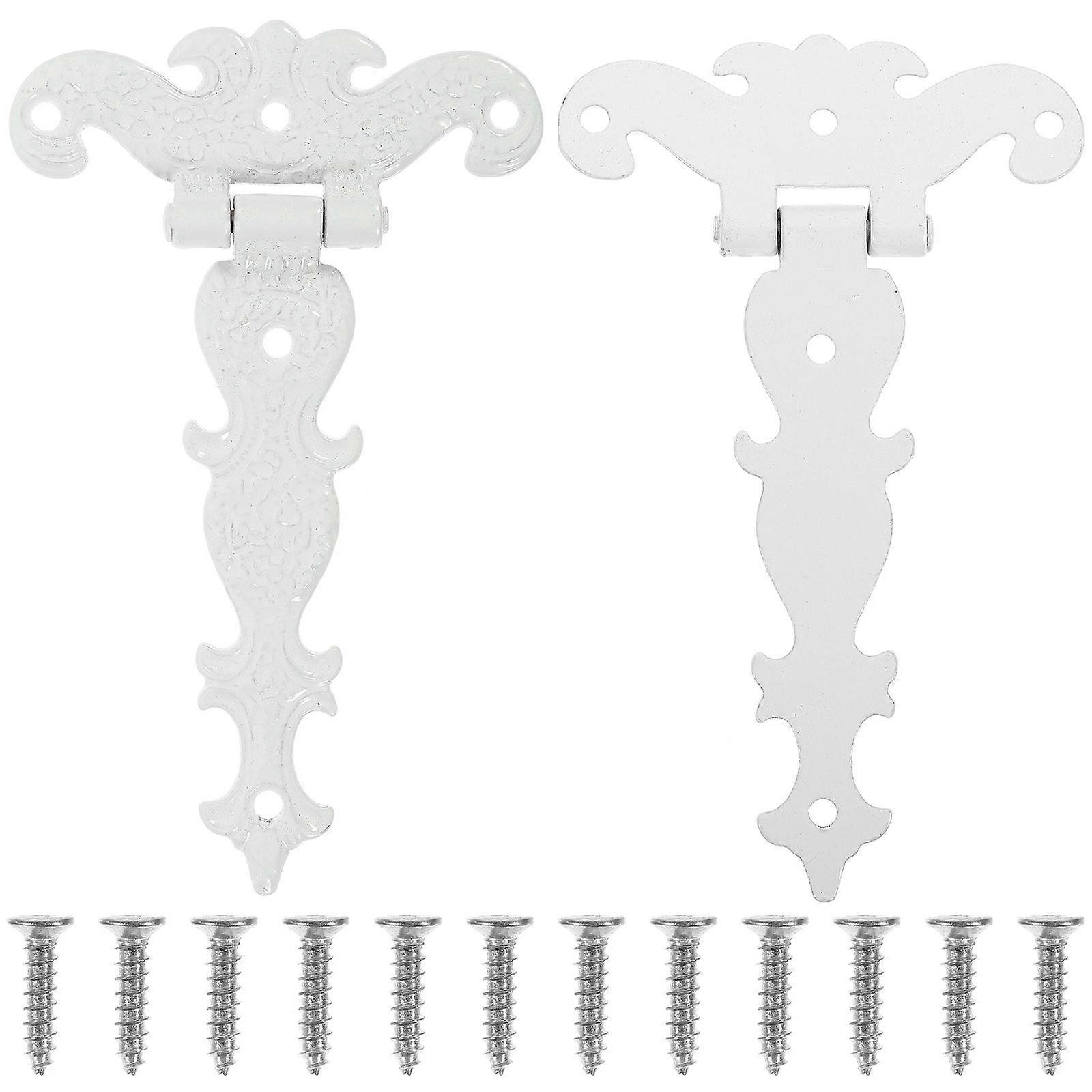 2 cerniere per capannoni, robuste, in legno, per cancelli di recinzione, stile retrò, per porte di capannoni da esterno