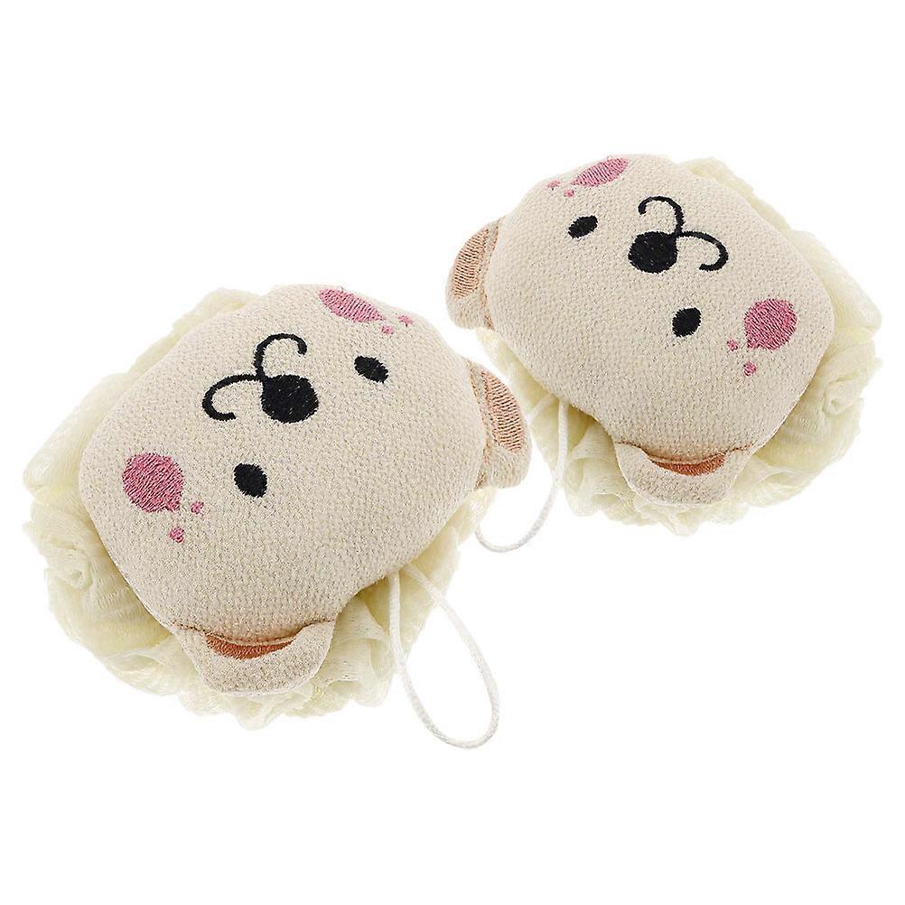 Soft Exfoliating Bath Sponge Massaging Function 2Pcs