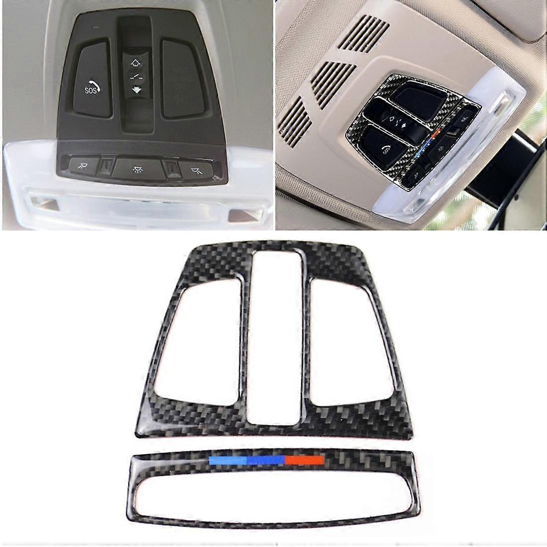 Carbon Fiber Car Reading Light Panel Decorative Sticker