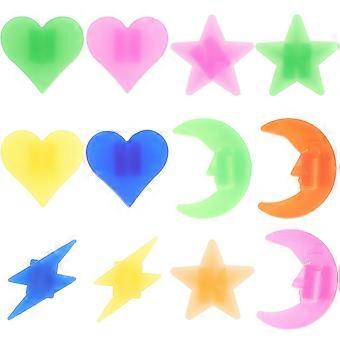 Crianças falaram decoração colorida bicicleta falou clipes miçangas estrela lua e