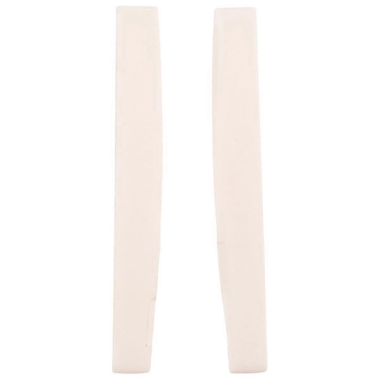 6 String Acoustic Bone Bridge Guitar Slotted Saddle Guitar Parts(Pack of 2)