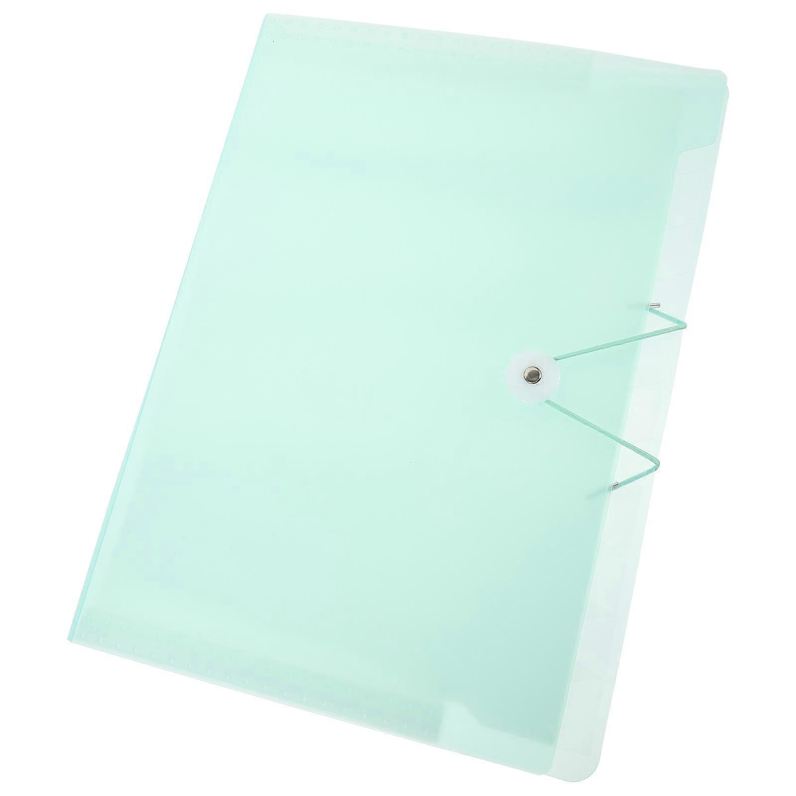Accordion Organizer Document Storage Students Green 32.50X24.50X2.00CM 1Set