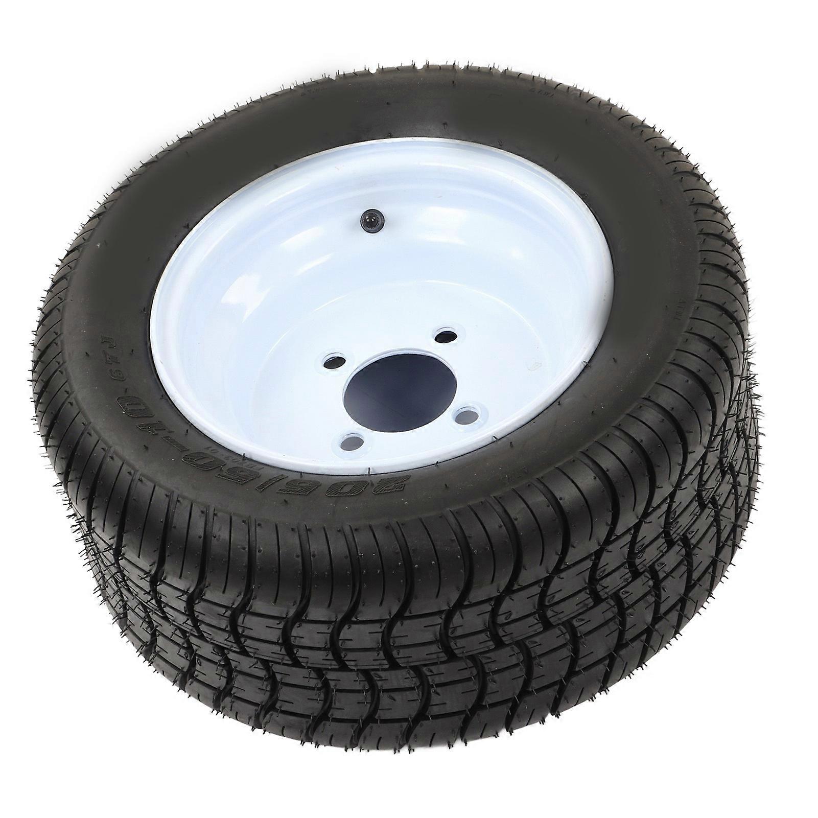 205/50‑10 Tire with Hub Reduce Vibration Noise Universal Rubber Antislip for ATV UTV Lawn Mower