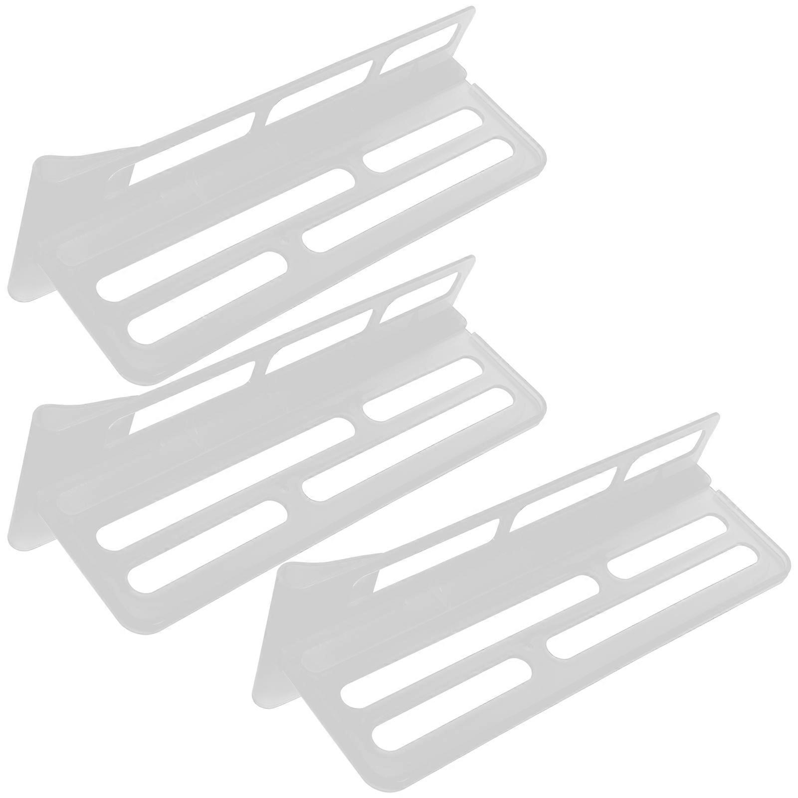Convenient Fridge Separator Refrigerator Divider Adjustable Durable For Kitchen Drawer 3Pcs