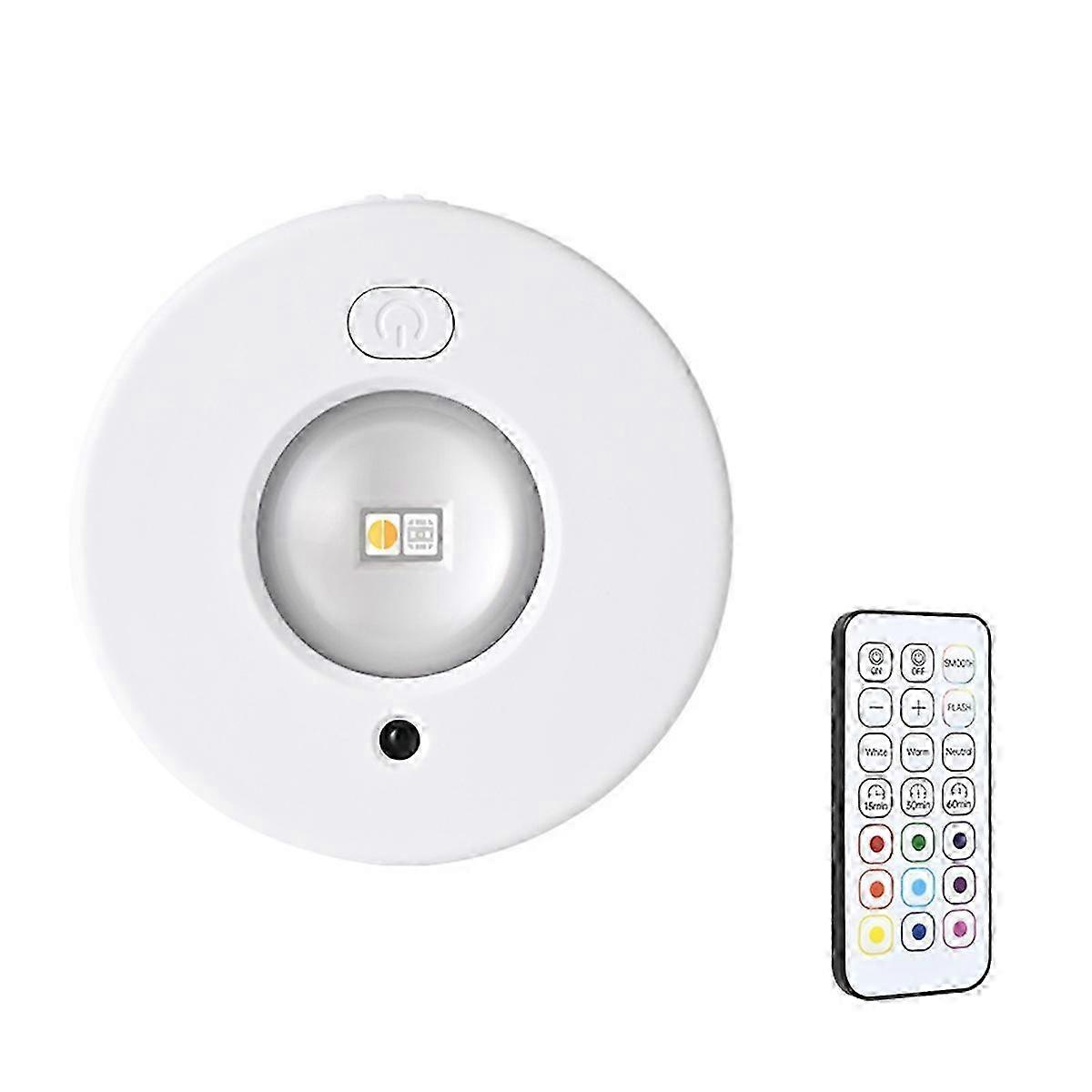 Closet Lights Wireless Stick on LED Under Cabinet Light 500mAh Dimmable Wireless Under Counter Light--White