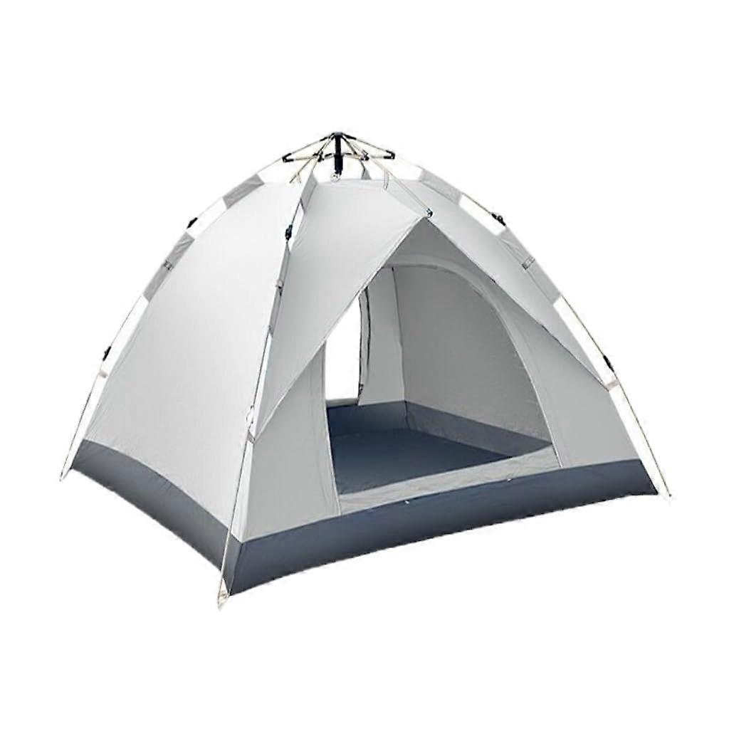 Zelt Outdoor Sun Protection Tent, Thickened Automatic Pop-Up Family Tent, Removable White Single Model