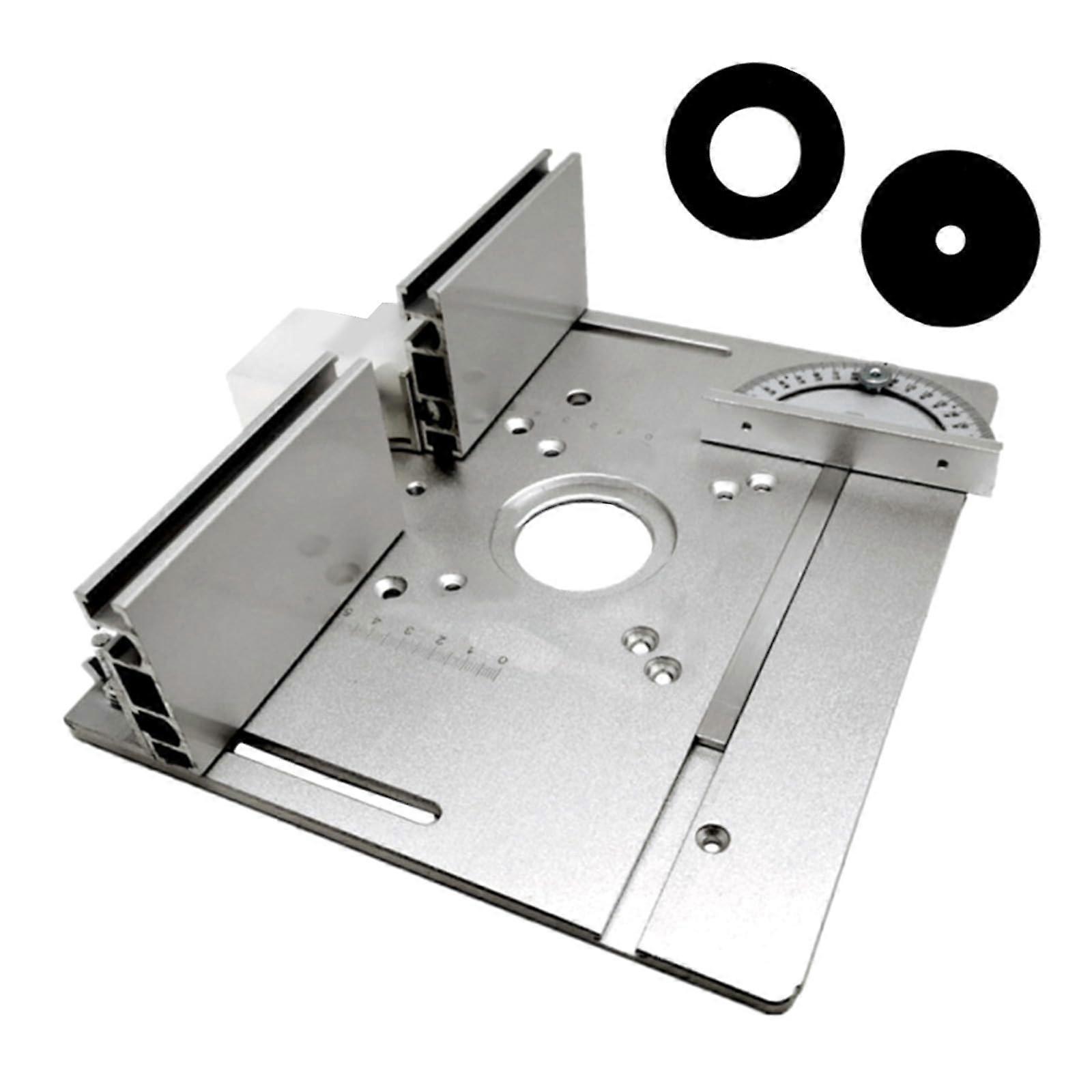 Aluminium Router Table Insert Plates for Wood Milling Engraving Machines Board Trimming Machines Engraving Auxiliary Tool