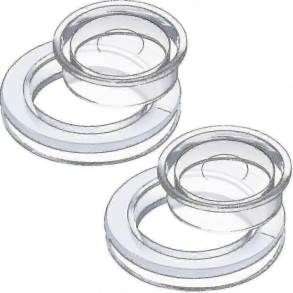 透明シリコン傘穴リング - 傘の安定性のためのキャップ付きの庭のパティオに適しています