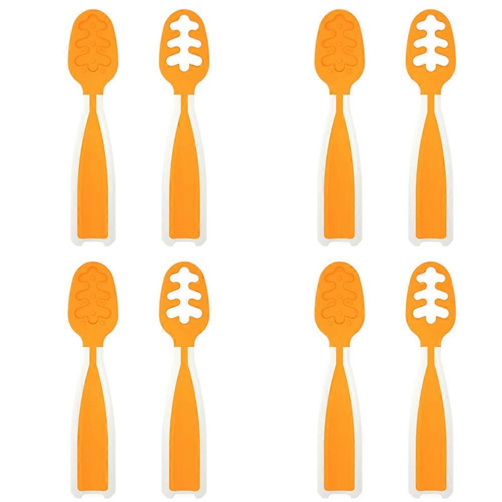 Baby Self-Feeding Spoon Set Flexible Teething Spoons Baby Self-Feeding Spoons