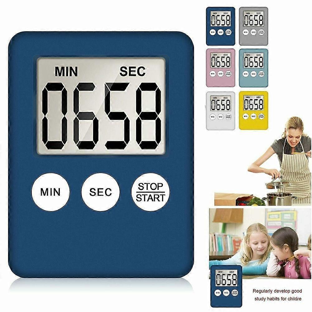 Green (E)$ Kitchen timer countdown electronic clock stopwatch cooking timer electronic timer small alarm clock