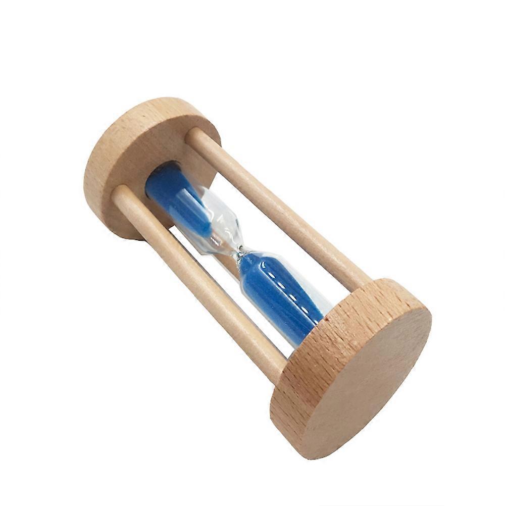 Wooden Timers Blue Hourglass Sand Clock For Office Home Modern Style 1Set