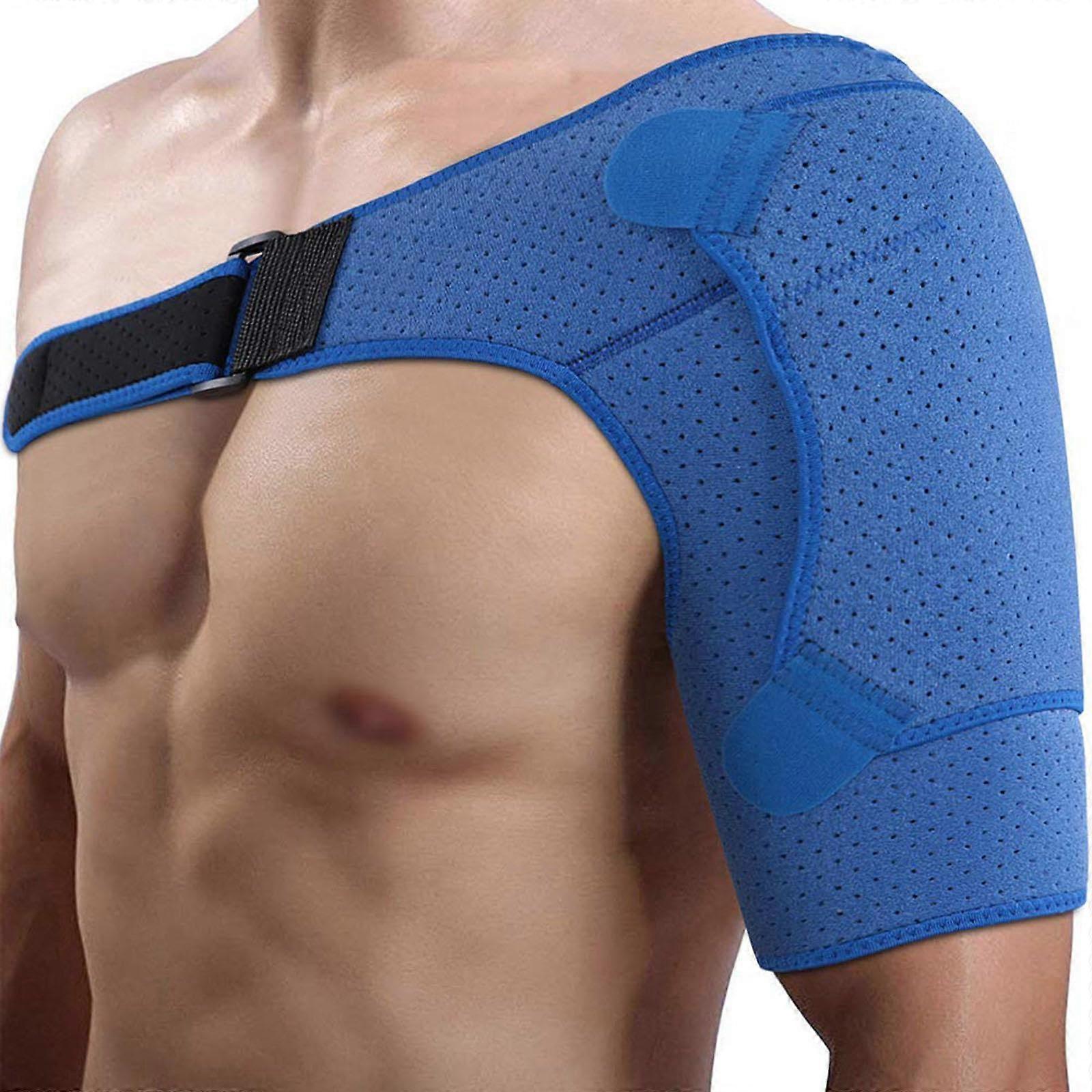 Shoulder Support for Torn Rotator Cuff Therapy, Left/Right Arm Pain Relief, Adjustable Size L for Men and Women