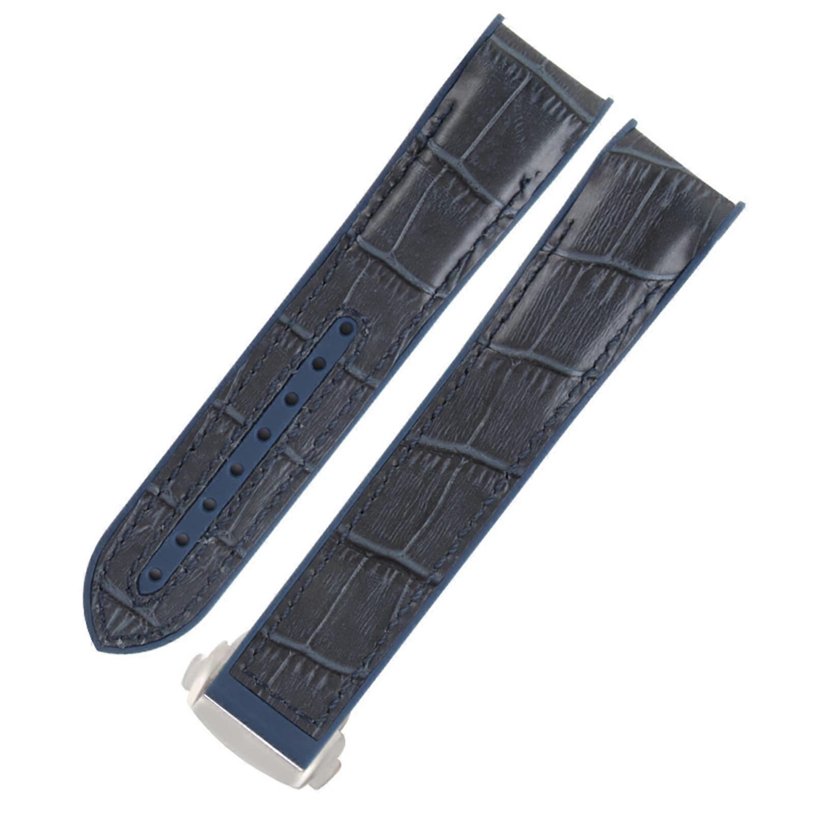 Nylon Leather Rubber Watch Strap Fit For Omega Seamaster With Folding Clasp 20 mm, 19 mm, 21 mm, 22 mm