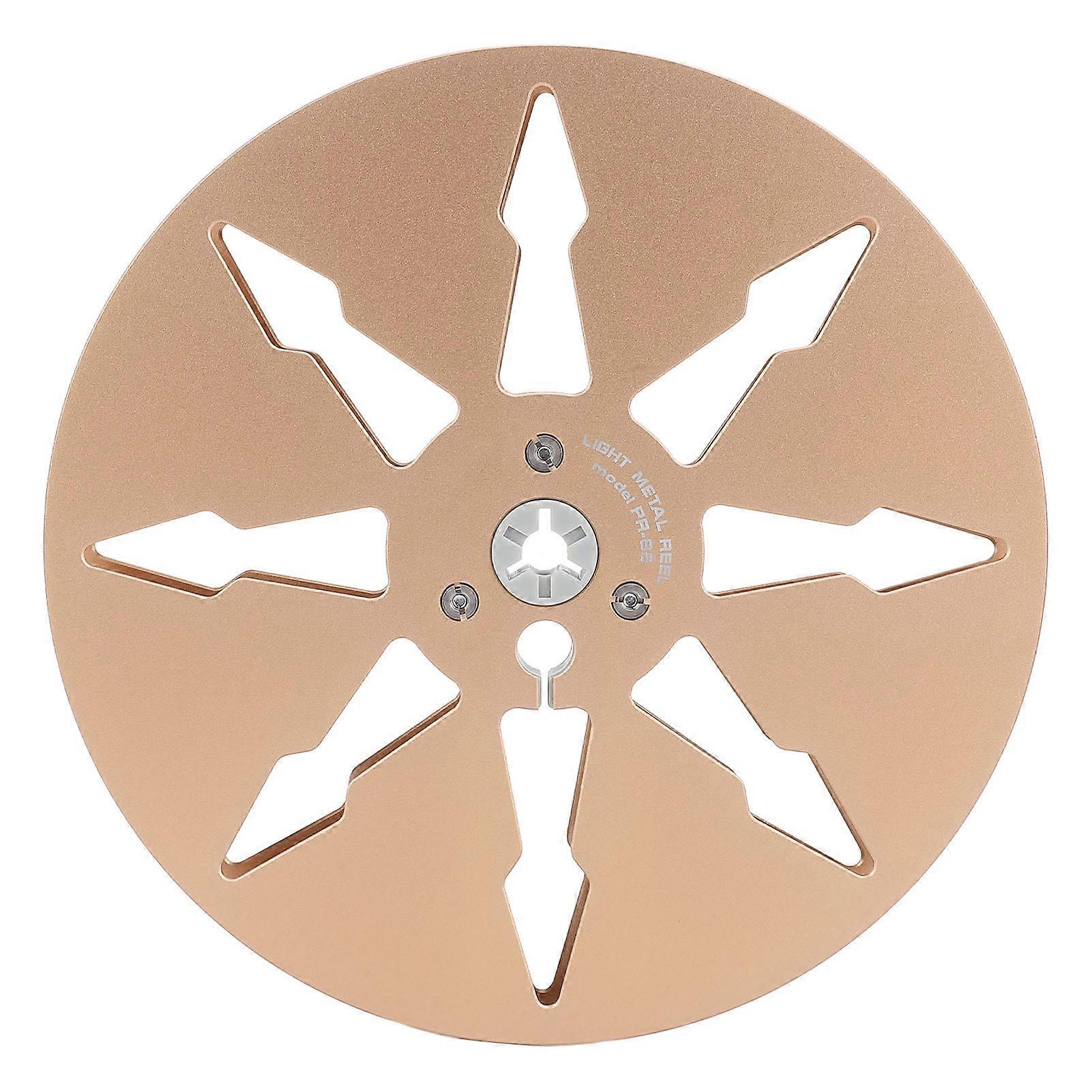 Gold 7" Aluminum Alloy Tape Reel for ReVox Studer, 8 Holes, Enhance Sound Quality