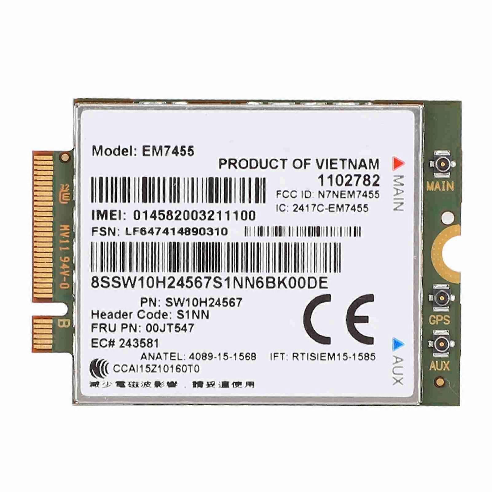 EM7455 Wireless 4G LTE Module Network Card 50 Mbps Fits for Lenovo ThinkPad