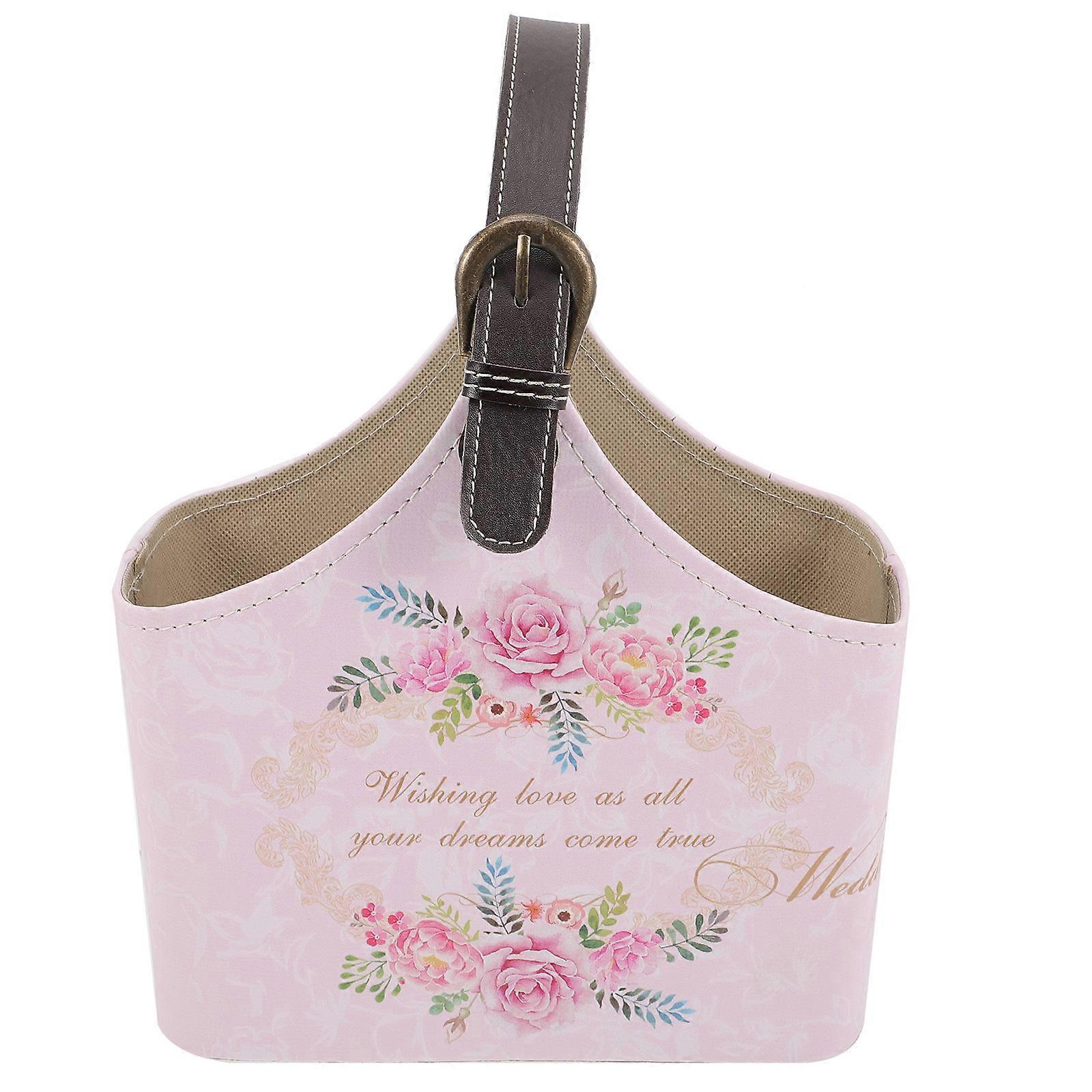 Candy Container present Basket with Handle for Wedding Party Storage 28x23x12cm 1Set