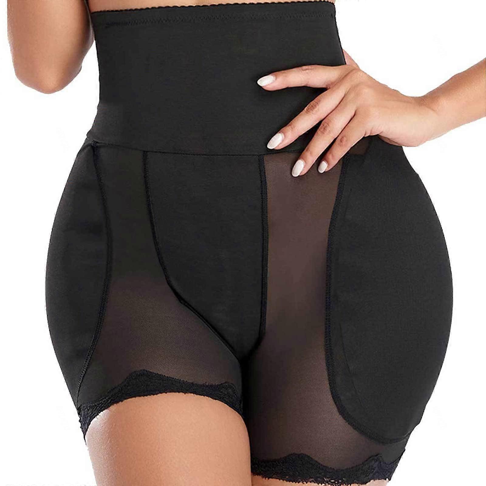 Shapewear With Tummy Control And Butt Lift, Women's Underwear With Butt Pads, Black XX
