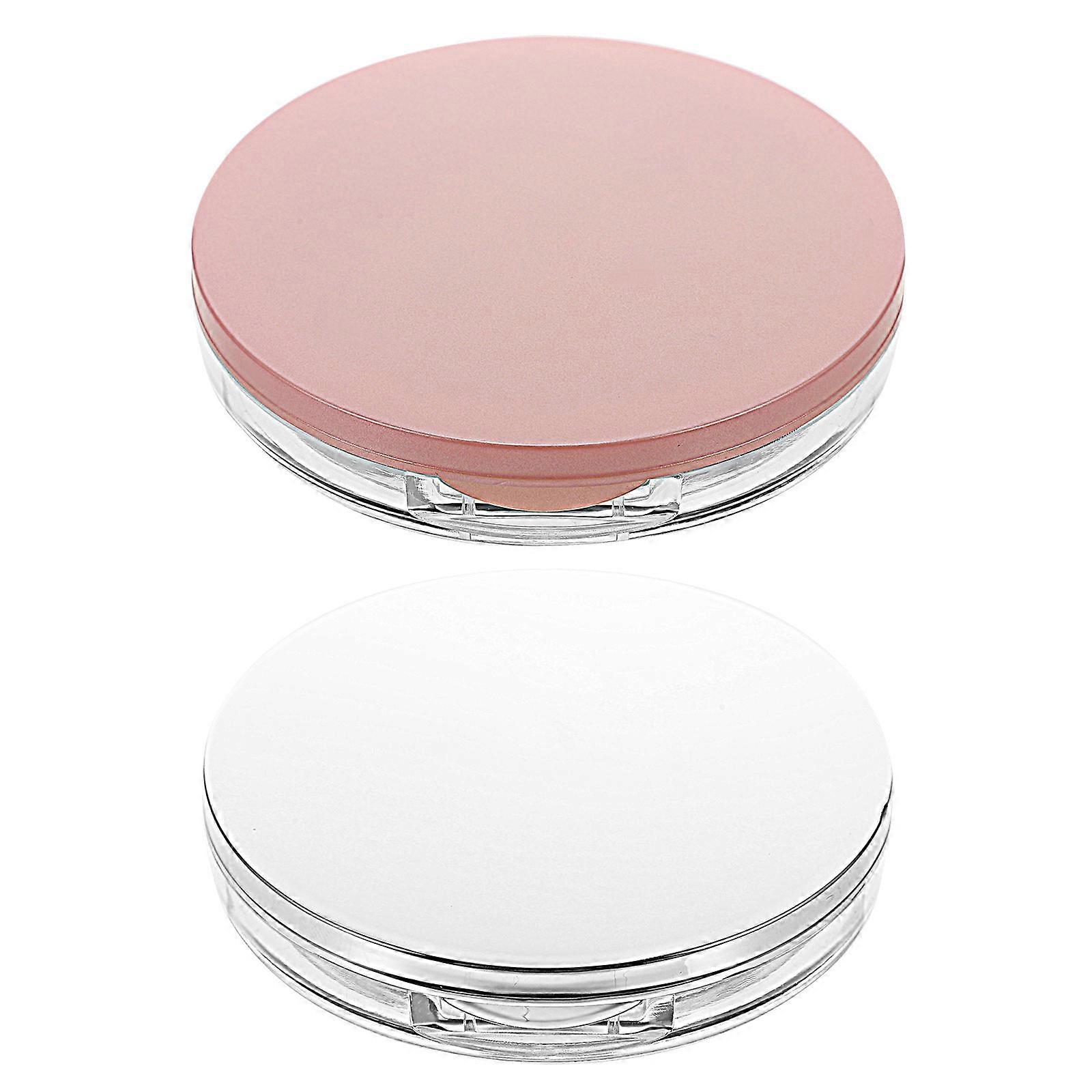 2pcs Makeup Powder Compact Containers with 2pcs