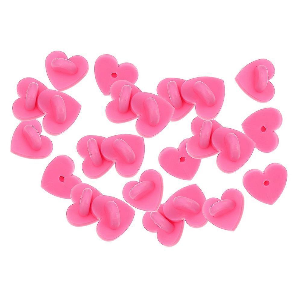200pcs Rubber Pin Backs for Heart Brooches – Easy DIY Accessory for Lapel Pins, Tie Tacks & Crafting Projects – Lightweight & Space Saving Storage