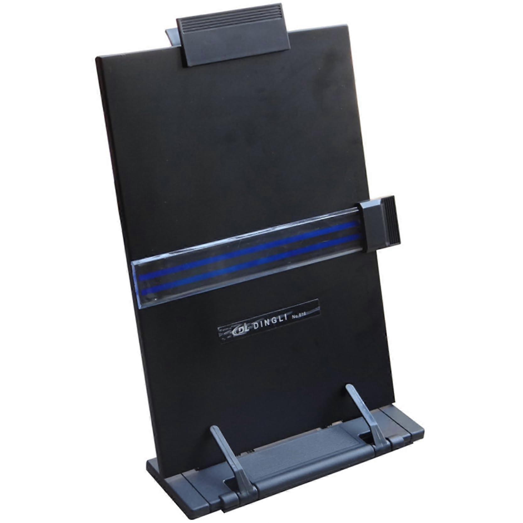 Plastic Paper Holder with 7 Adjustable Angles, Sturdy Slim Stand for Desk Typing