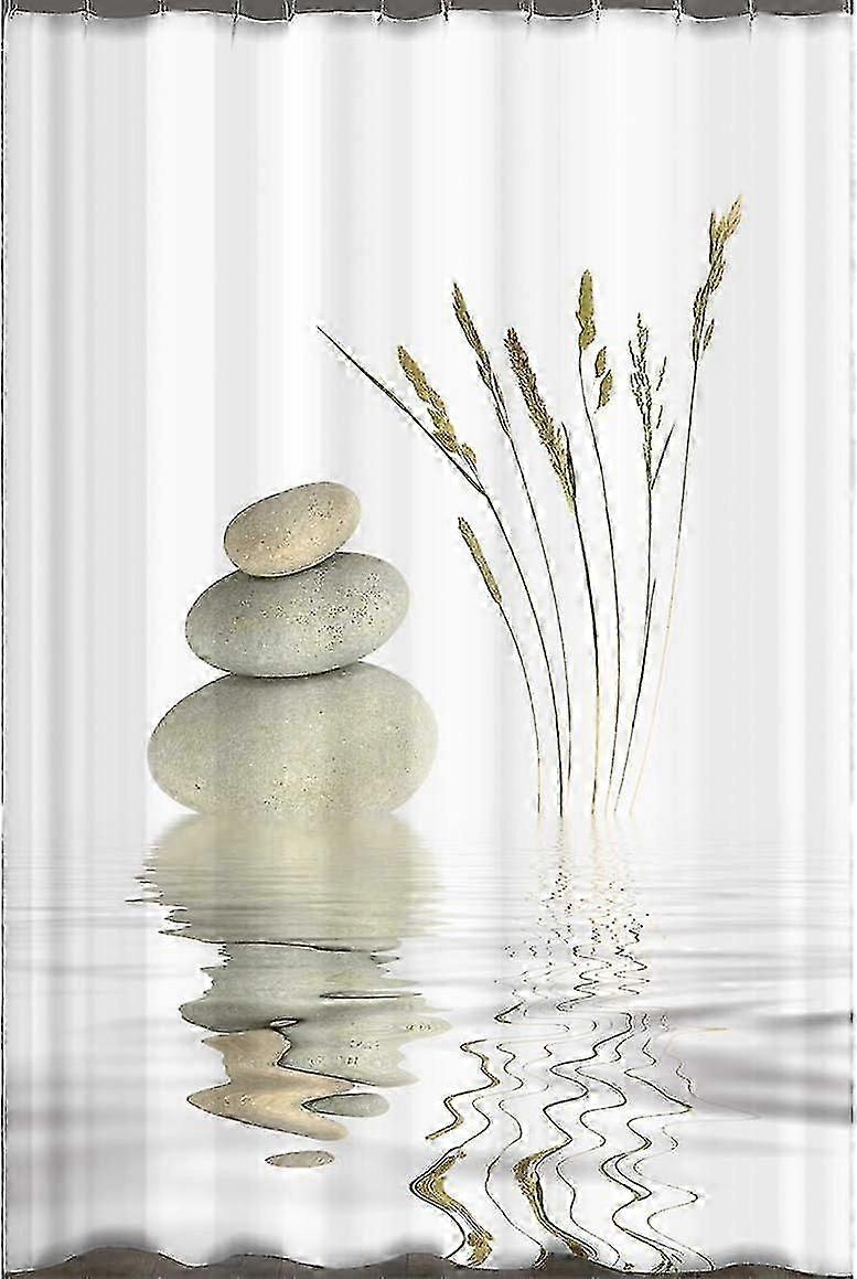 Digitaler Textil-Duschvorhang mit Ringen 120x200 cm -CDSX