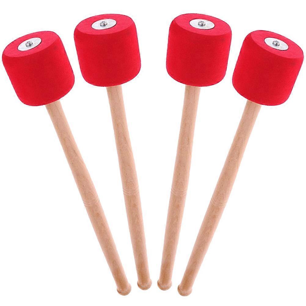 Durable Bass Drum Mallet with Comfortable Grip and Lightweight EVA Foam Head for Percussion 2 Pairs