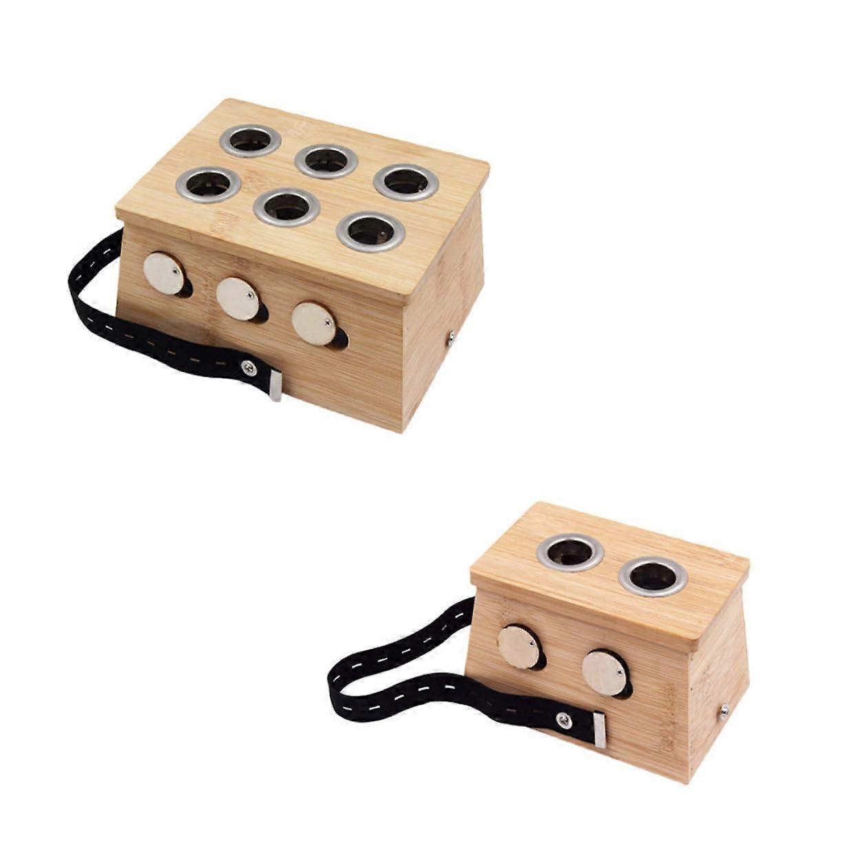 2 pieces boxing moxibustion box, Gua Sha tool, body tool, drool varnish, relaxan flea, bamboo.
