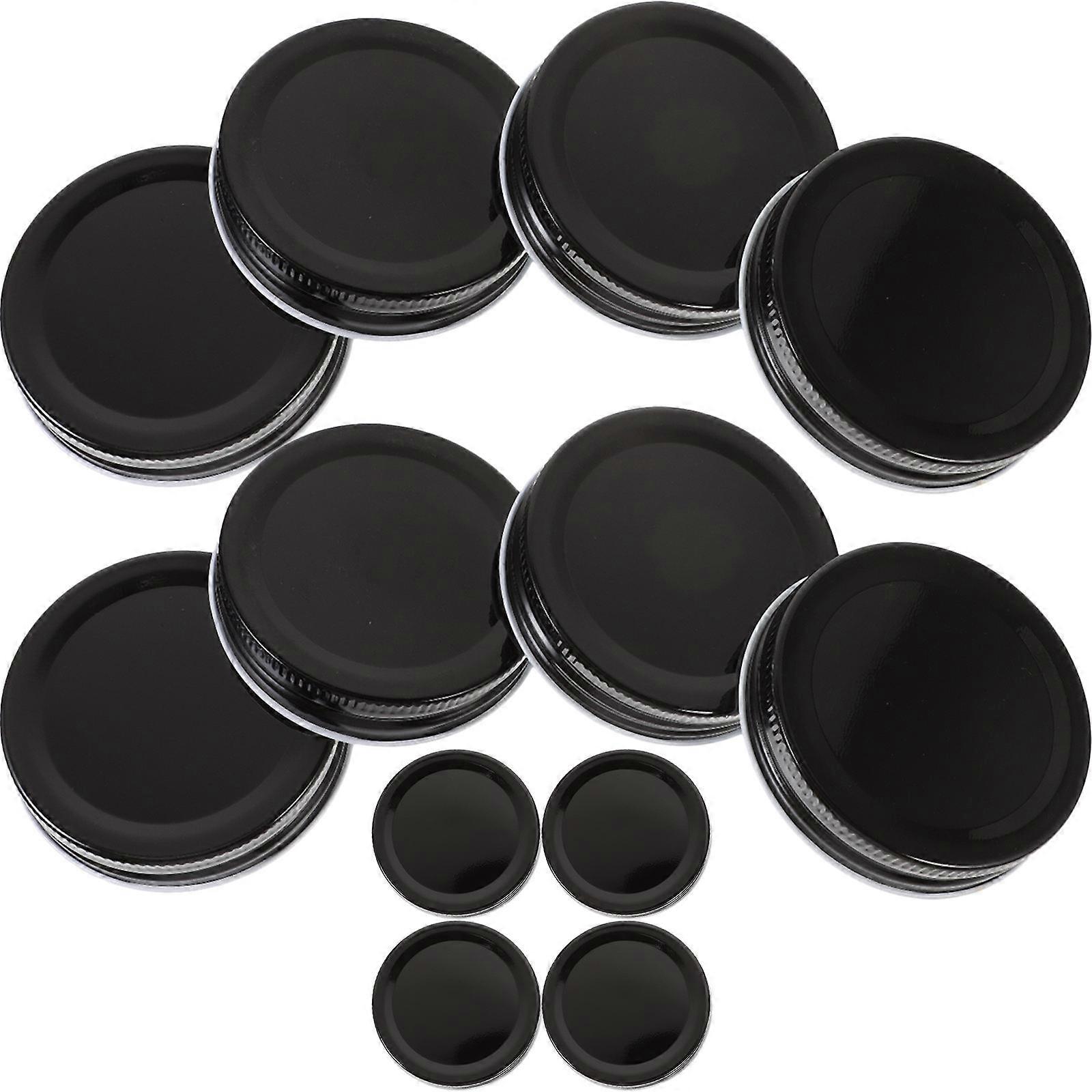 10pcs Wide Mouth Mason Jar Lids 70mm Metal Canning Jar Lid with Leak Proof Airtight Seal for Yogurt Jam and Honey Jars Golden
