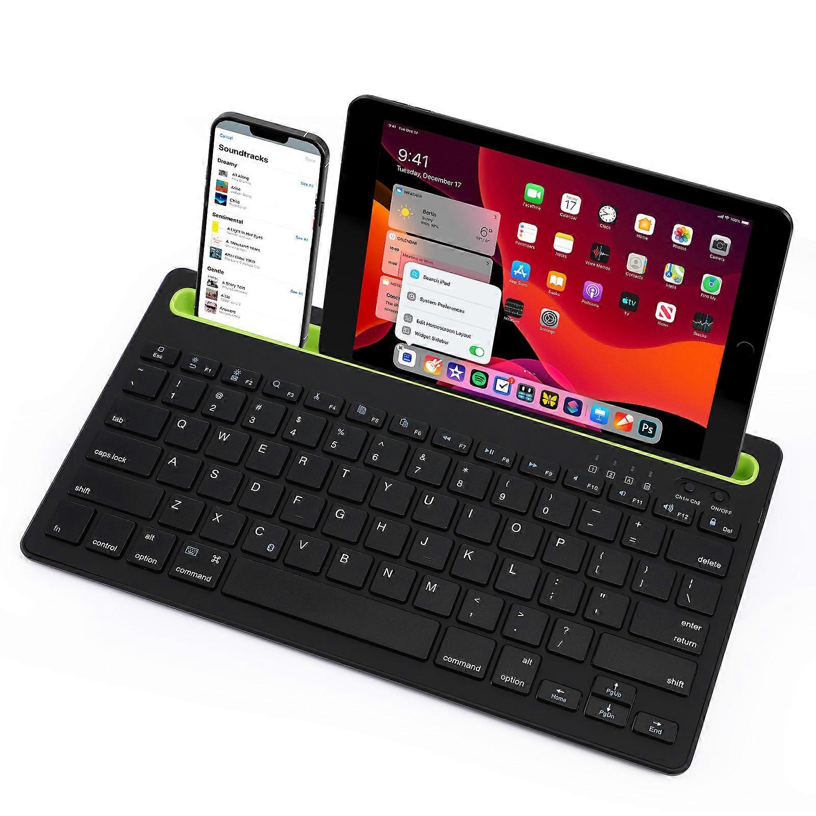 Quiet Keyboard Wireless Connection Multi-Device Compatible For Tablet Home 1Set