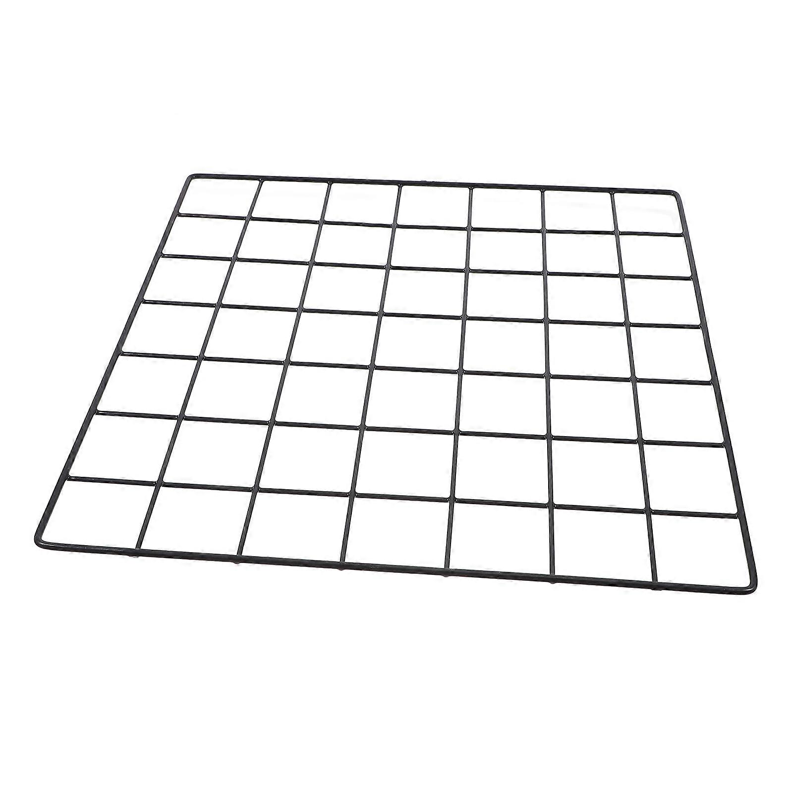 Sturdy Iron Multi Functional Wall Grid Storage Rack for Home & Supermarkets – Stylish Hanging Organizer with Versatile Decorative Design