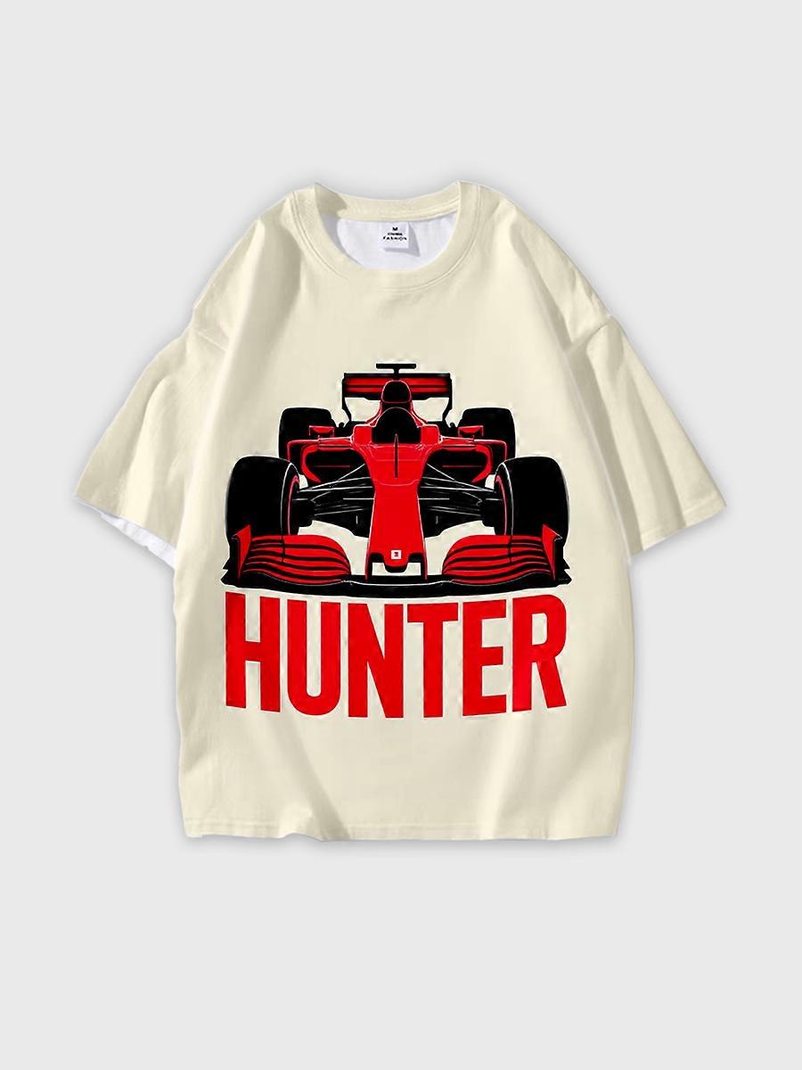 T-shirt round neck Pattern loose short sleeve N124