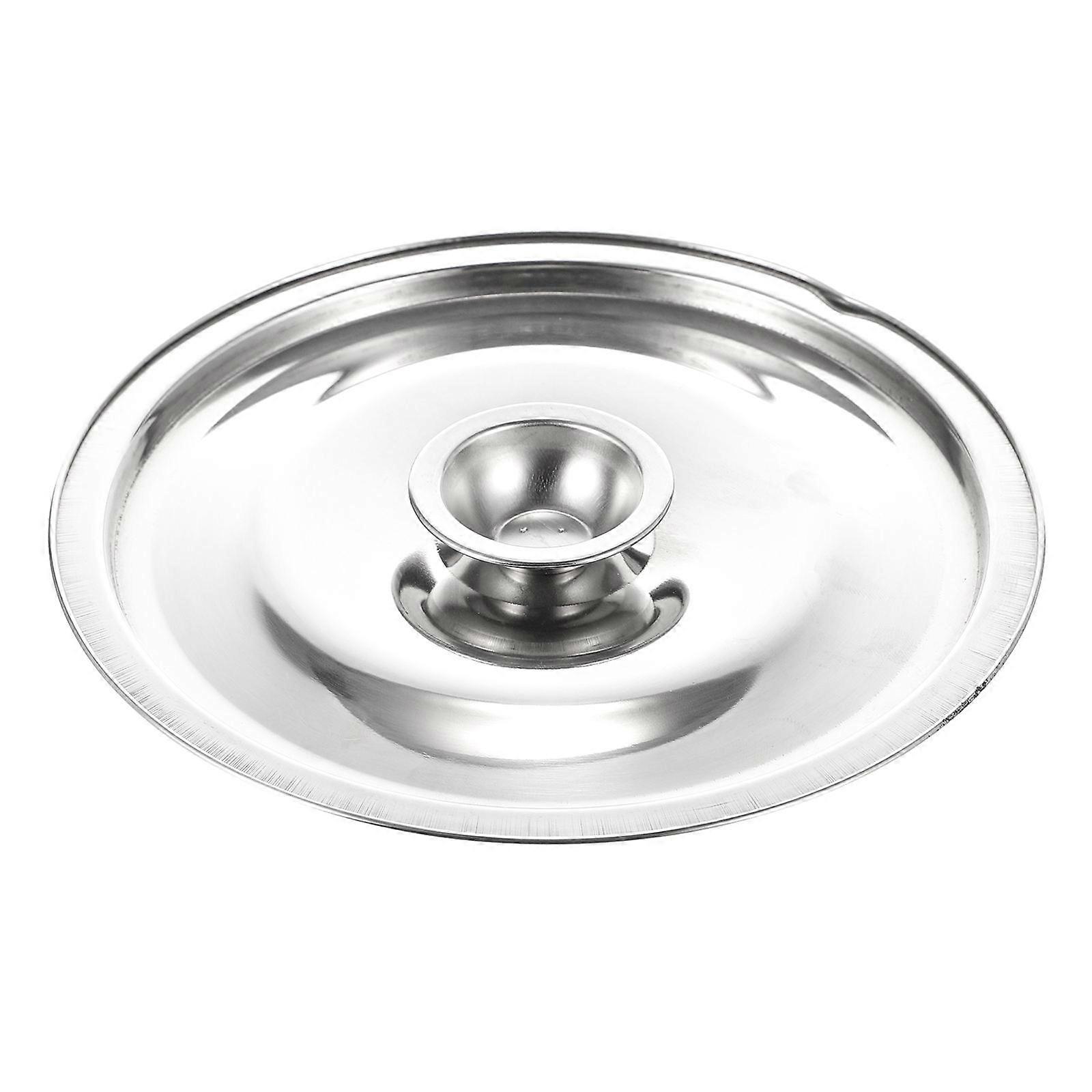 Sauce Pot Lid Stainless Steel Lid Cooking Kitchen Helper 0.4cm Thickness Moisture Proof 1Pcs