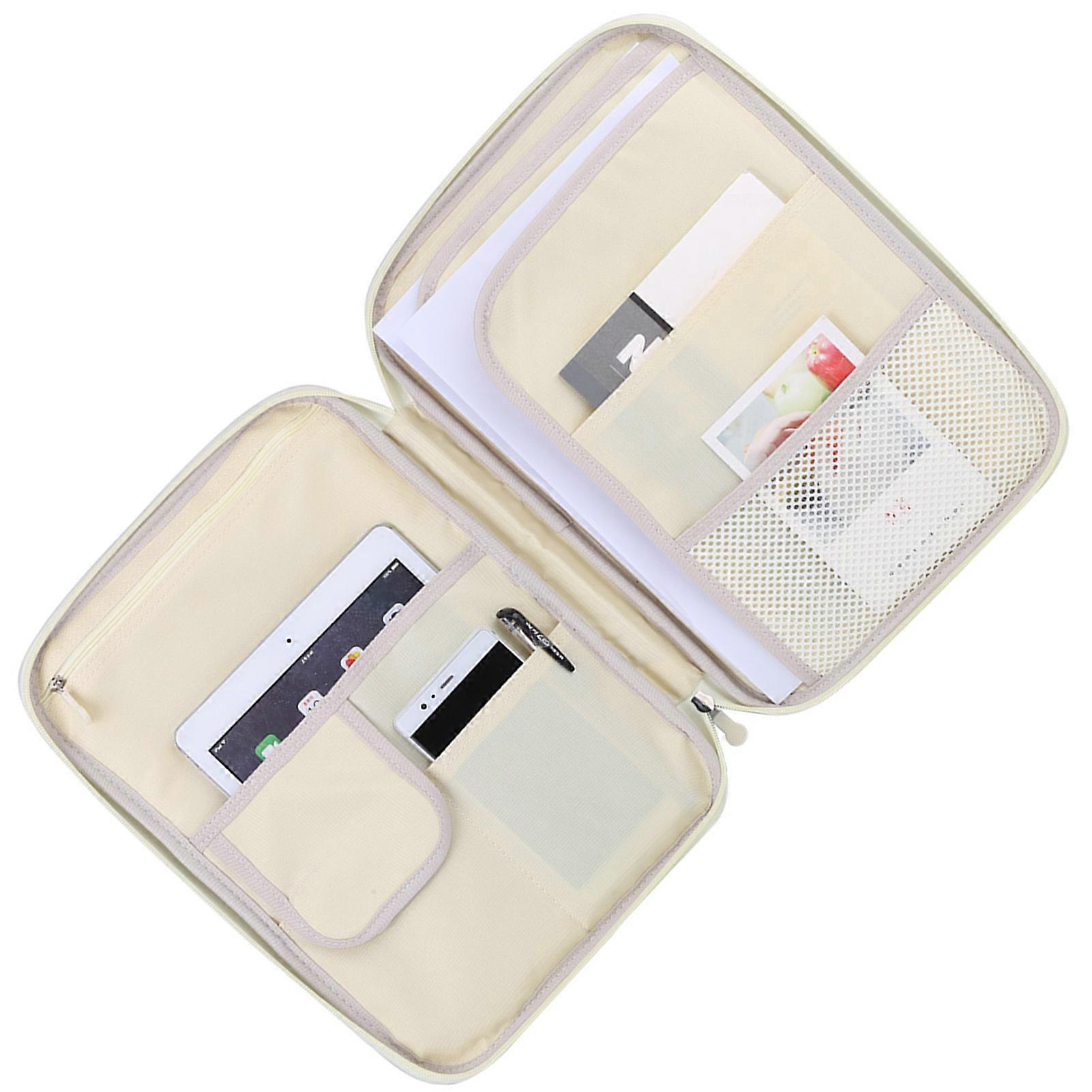 A4 Documententas, Map, Portfolio, Organizer, Computer, Notebook, Ritssluiting (Oranje)