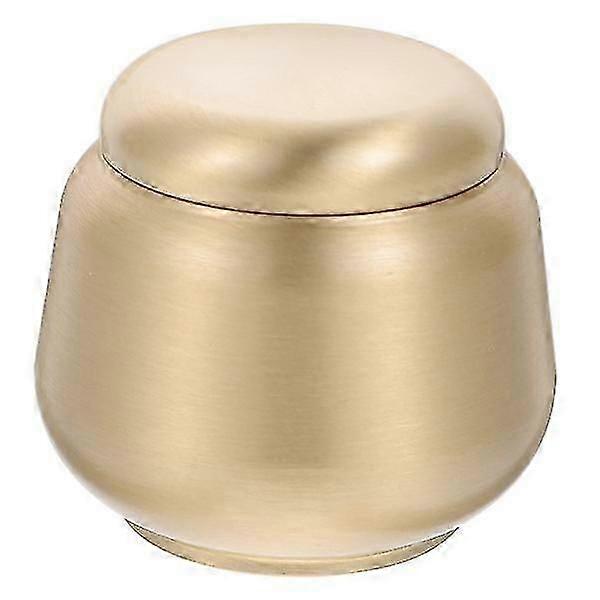 Brass Tea Container Golden Tea Can Tea Sealed Jar Multi-function Storage Jars