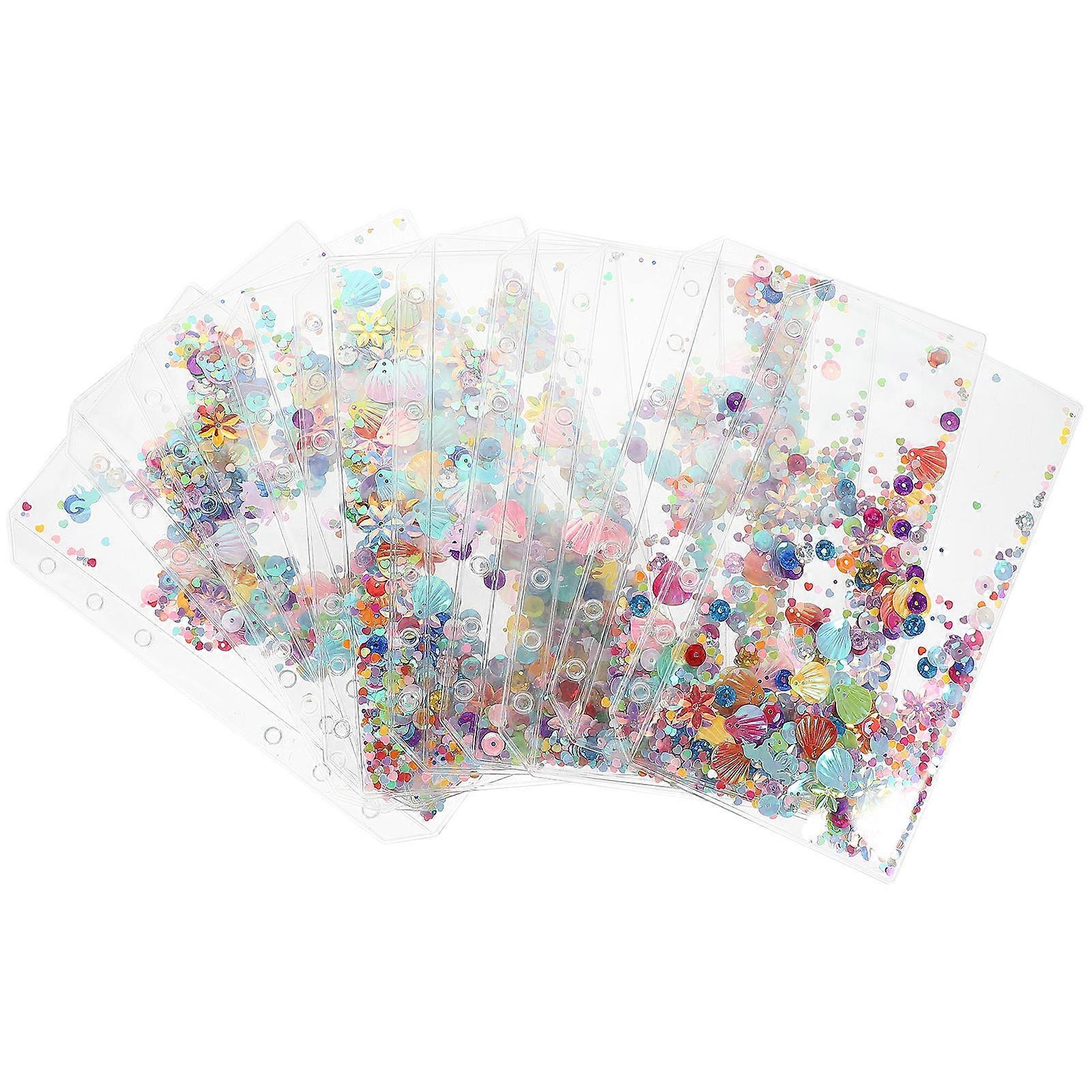 Colored Tabs PVC Dividers for Classifying Notebooks 10Pcs Set