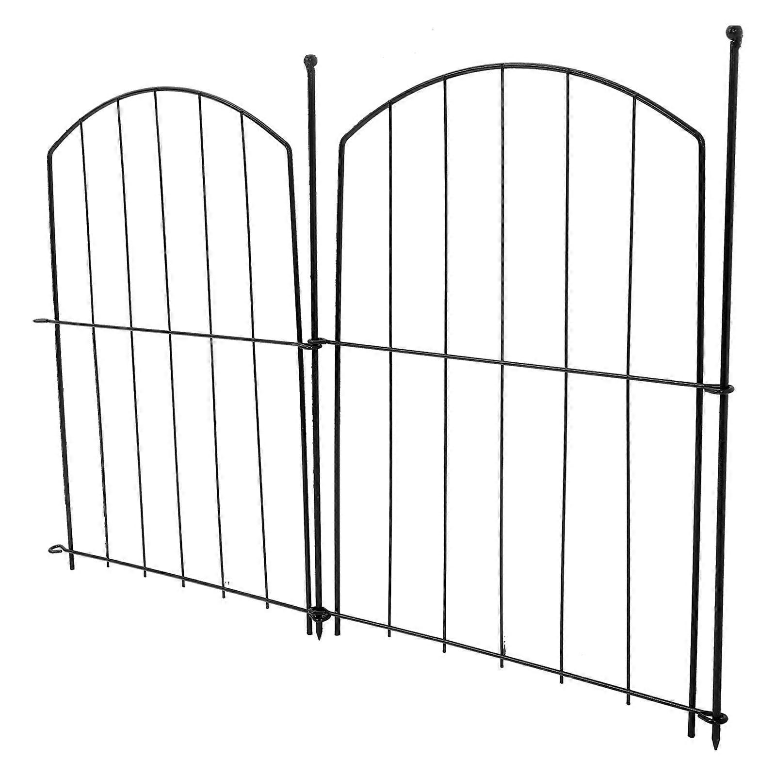 Partition Fence Metal Fencing Garden Border Edging Animal Prevention Outdoor Use 16.1X13.8X0.1In 2Pcs