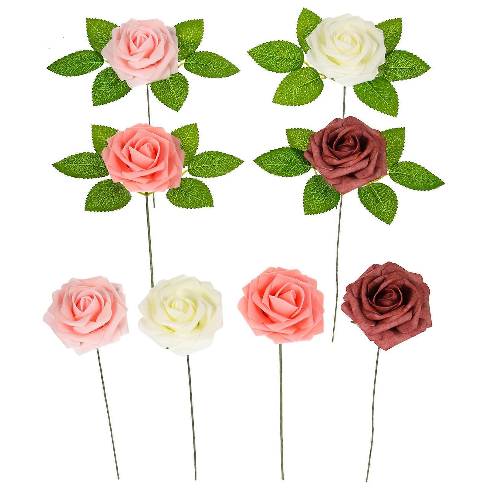Rose 25Pcs Artificial Flowers for Decorative Purposes