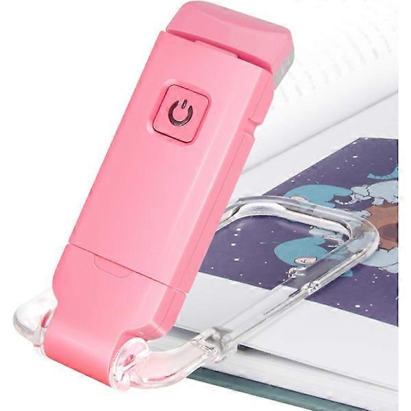 Lampe de lecture à clip LED pour livre, rose, lampe de lecture de lit.