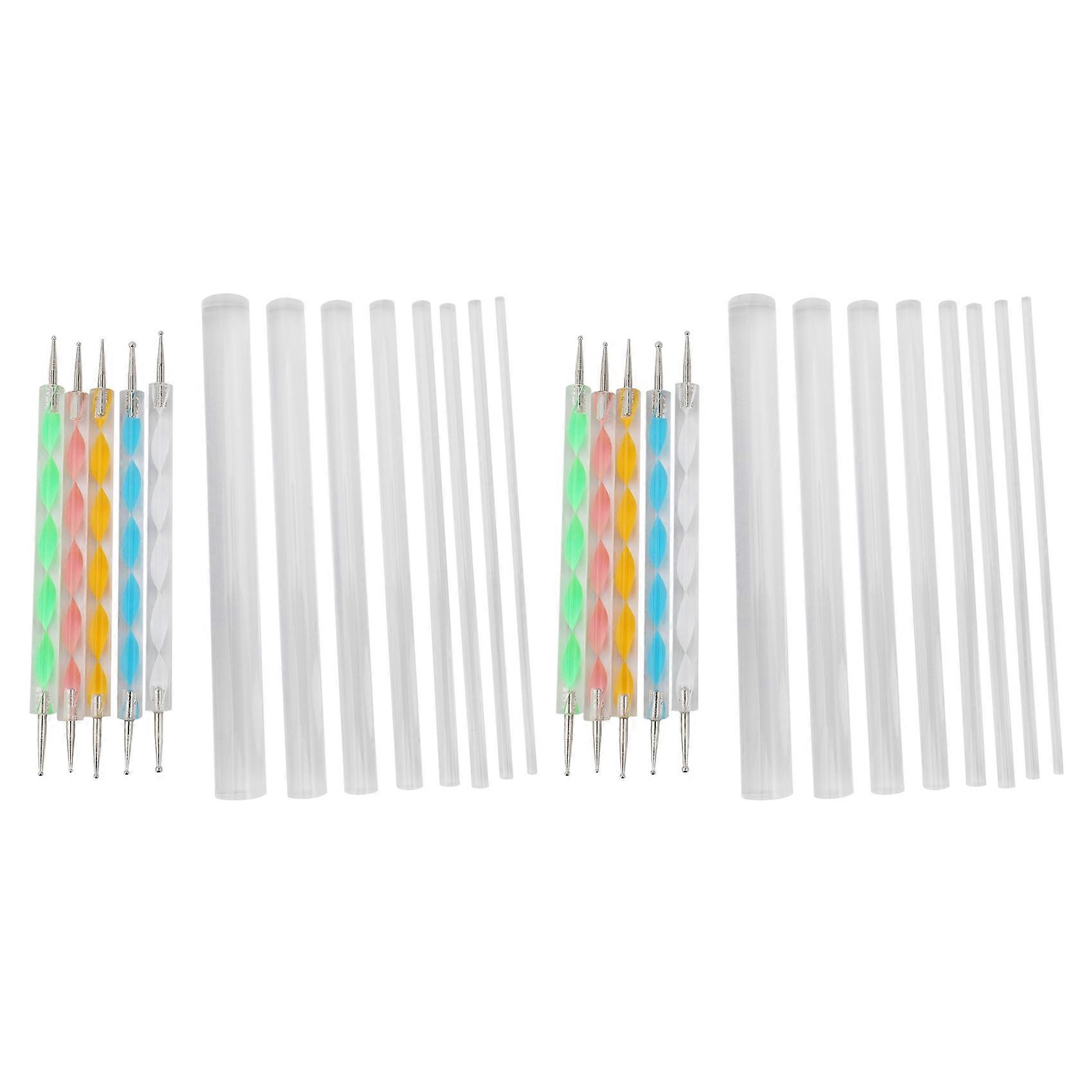 2X Mandala Dotting Tools Set for Painting Rocks,Painting Rocks Dot Kit, Rock Stone Painting Pen Polk