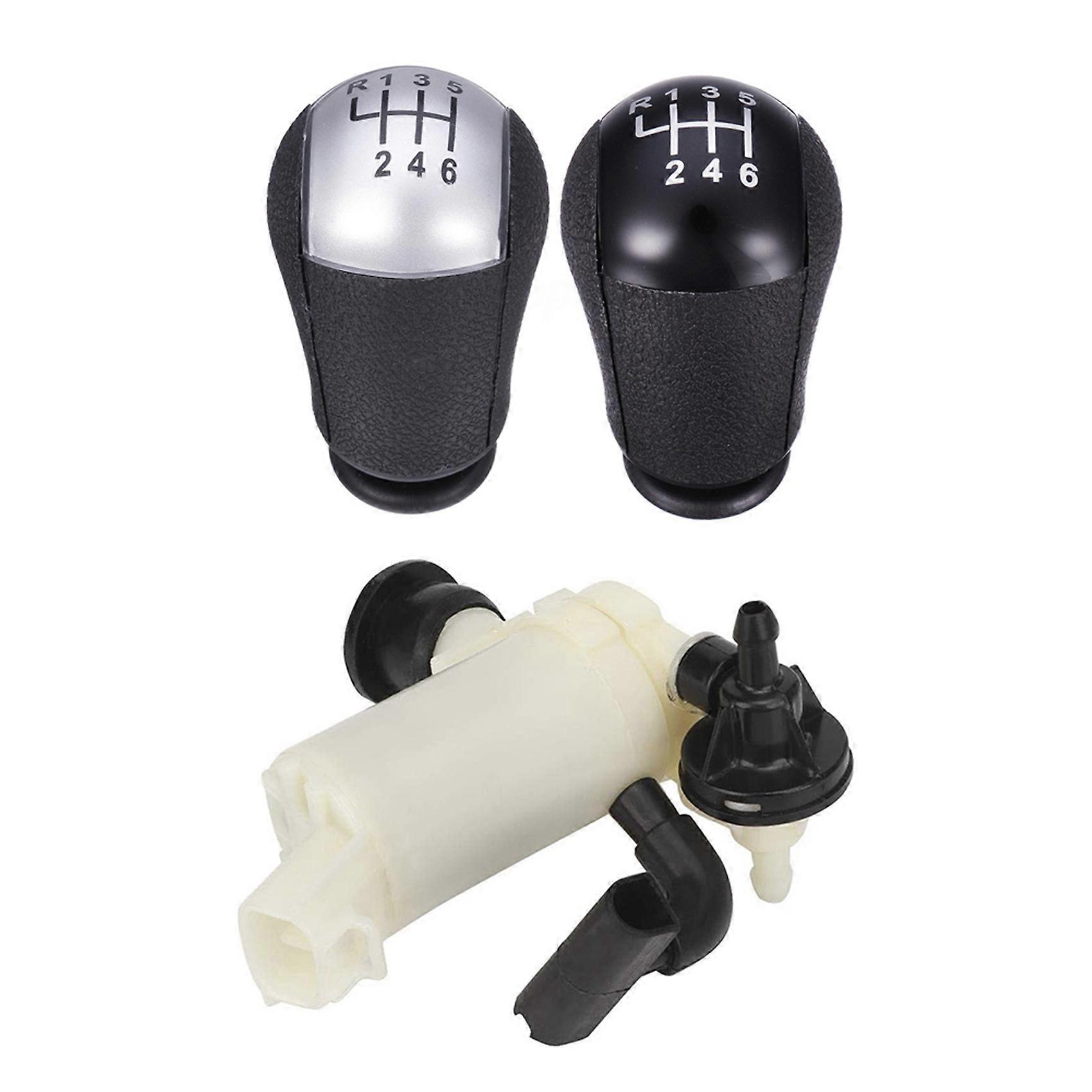 Gear Stick Shift Knob for Focus Mondeo Fiesta C-Max with Washer Pump Washer Motor for -V