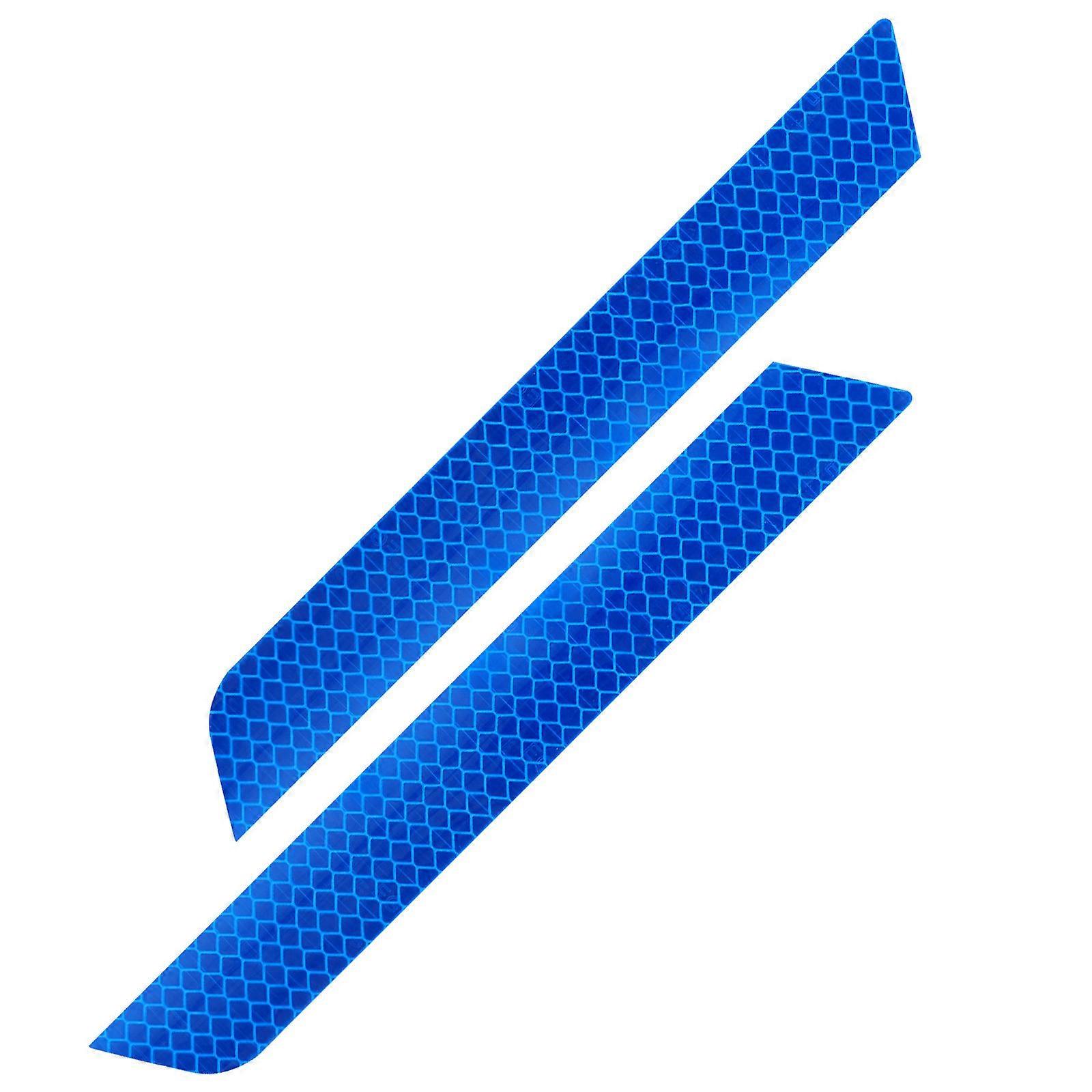 Blue PVC Rear Bumper Sticker for Car Decoration Easily Removable Without Residue 6x12 Inches