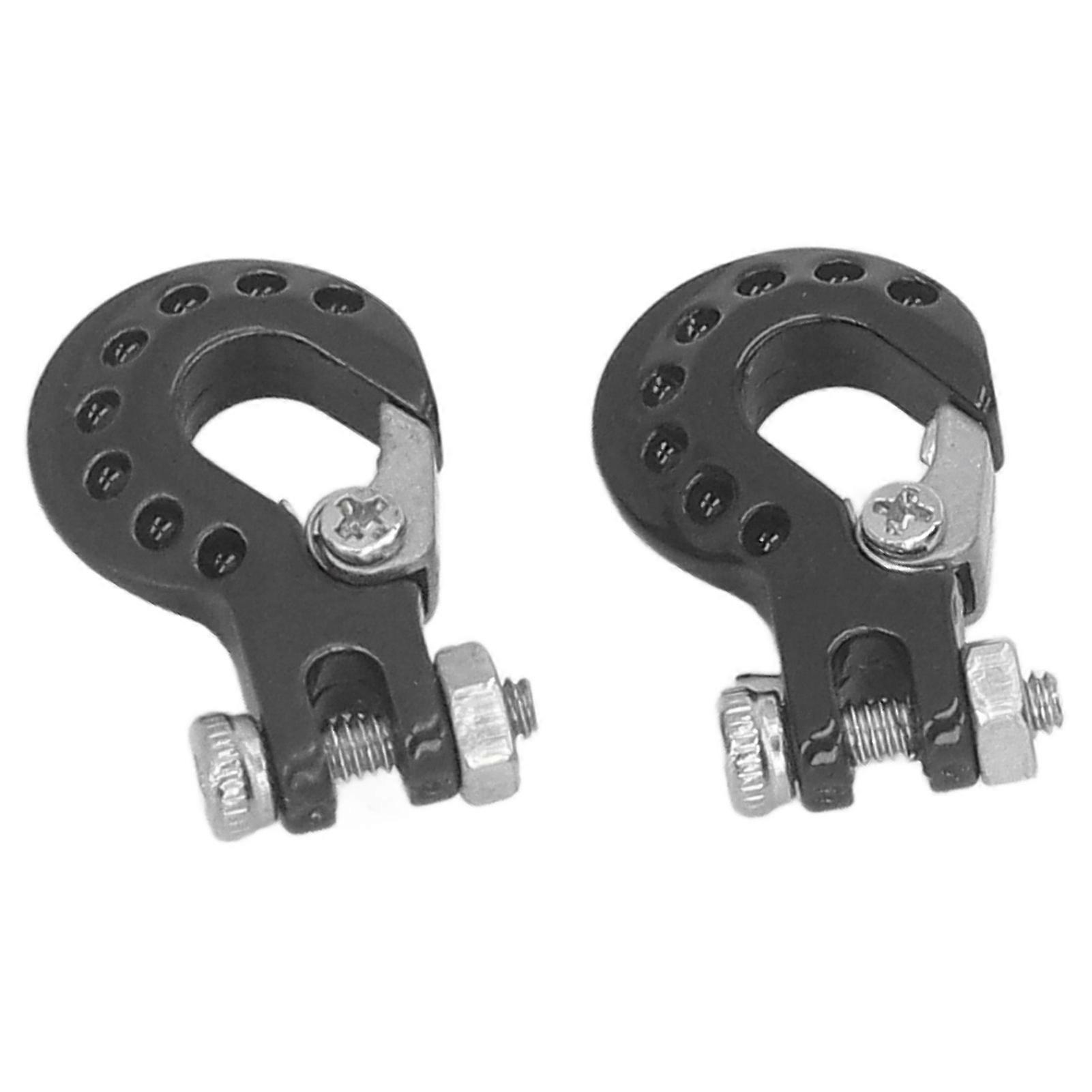 RC Car Tow Hook Trailer Chain Set Upgrade Part Decoration Fit for SCX10 D90 1/10 RC Crawler Truck Black 