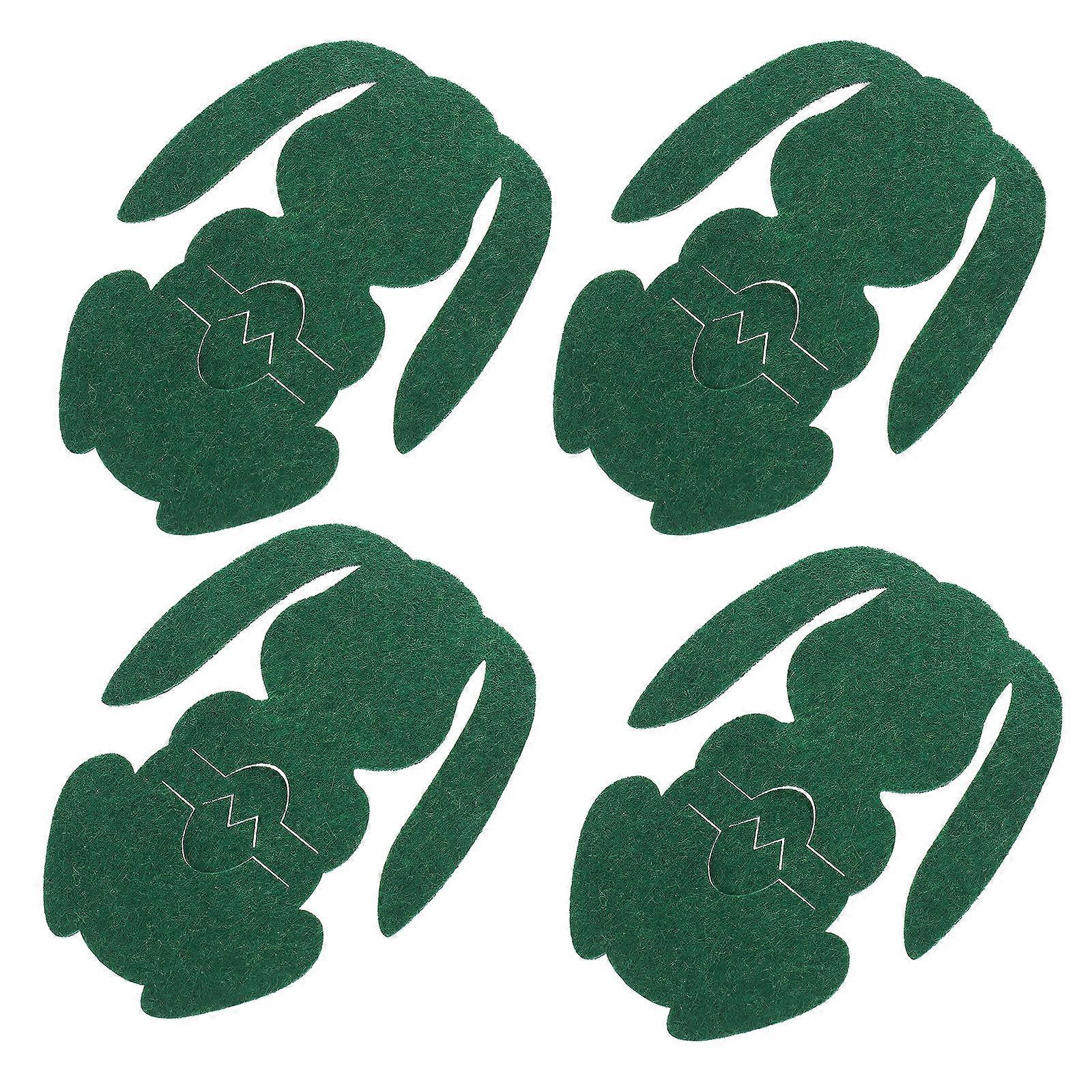8Pcs Practical Bunny Utensil Storage Covers For Tableware Organization Ideal For Households And Party Planners Green