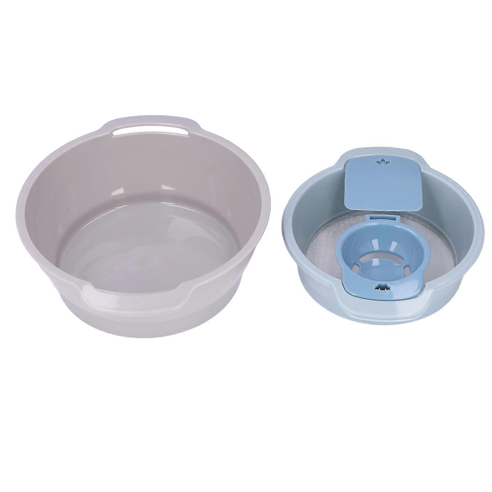 4Pcs Pollen Sieve Set Stackable Design Save Space Lightweight Trimming Tray with Mesh for Kitchen Baking