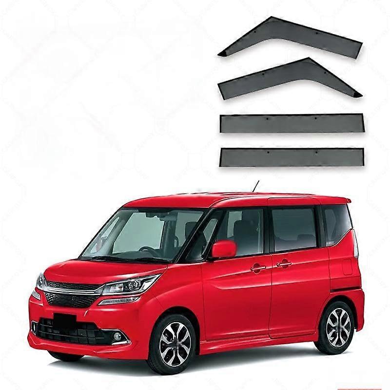 Rain protection side windows for Solio MK3MA26S 20152019, Car Comfort Wind deflector Rain guard Smoke deflector