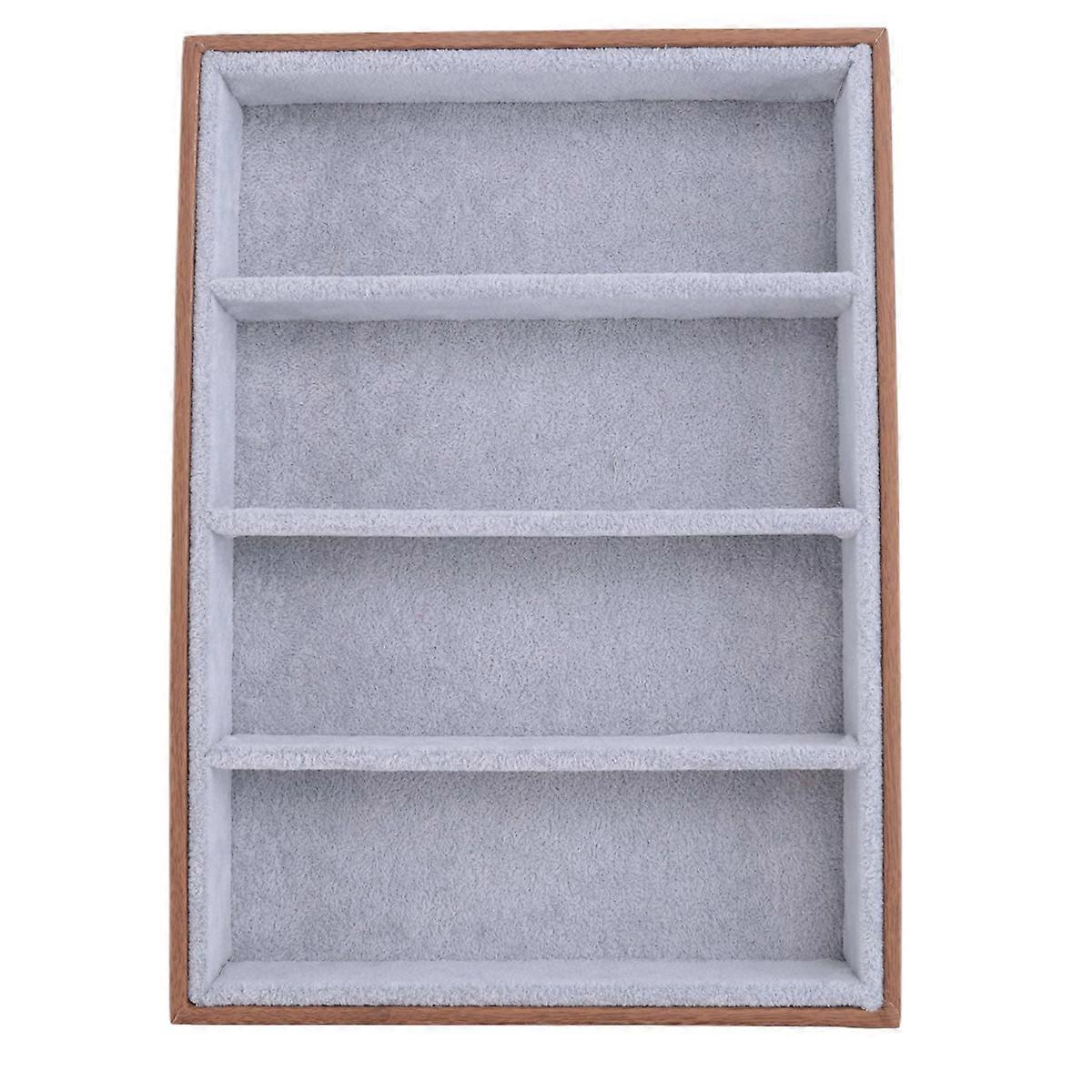 Sunglasses Display Glasses Cases 4 Grids Sunglasses Display - Brown