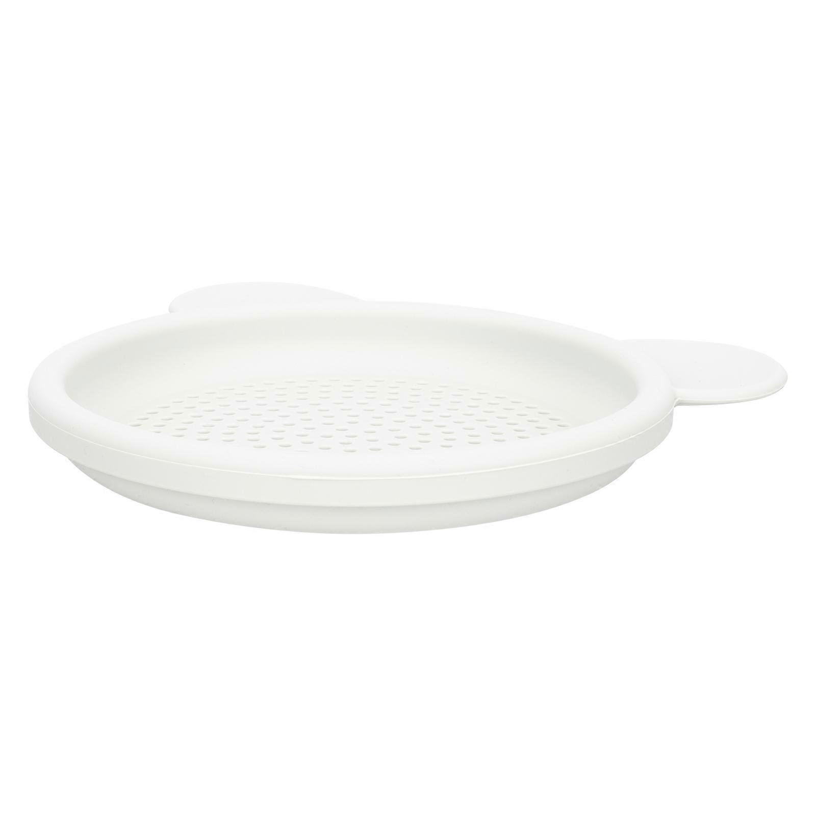 Portable Silicone Sand Sifter Toy for Kids Beach Play Fun White