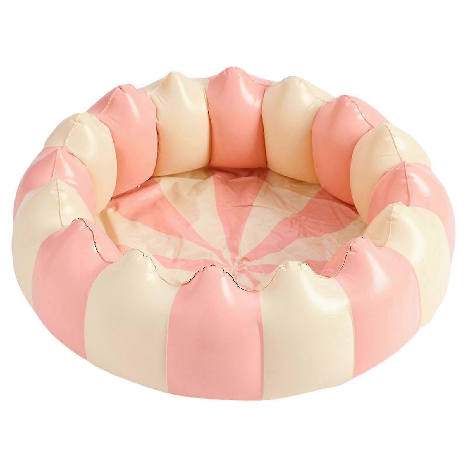 Inflatable Bathtub with Inflatable Soft Floor, Ball Pit Pool, Inflatable Pools, Kids Swimming Pool for Indoor or Outdoor Pink size 120