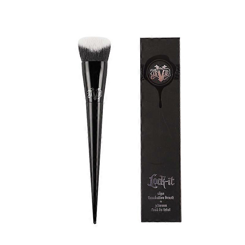 Make-up Borstels 3D Lock-It Edge Foundation Brush No.10 - Professionele Foundation Sculpt Contour Make-up Borstel